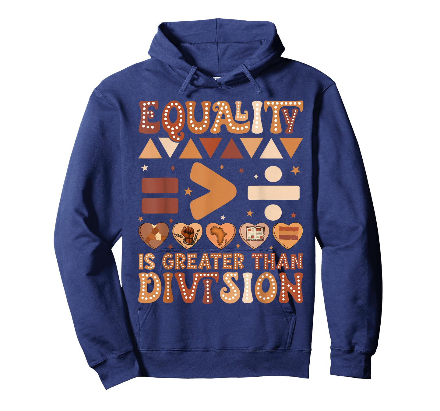 Equality is Greater Than Division Math Black History Month T-Shirt
