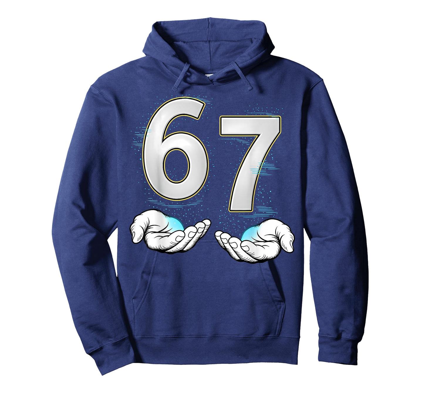 Funny Six Seven 6 7 Meme Gen Alpha Slang 6 7 Hands Boys Men T-Shirt