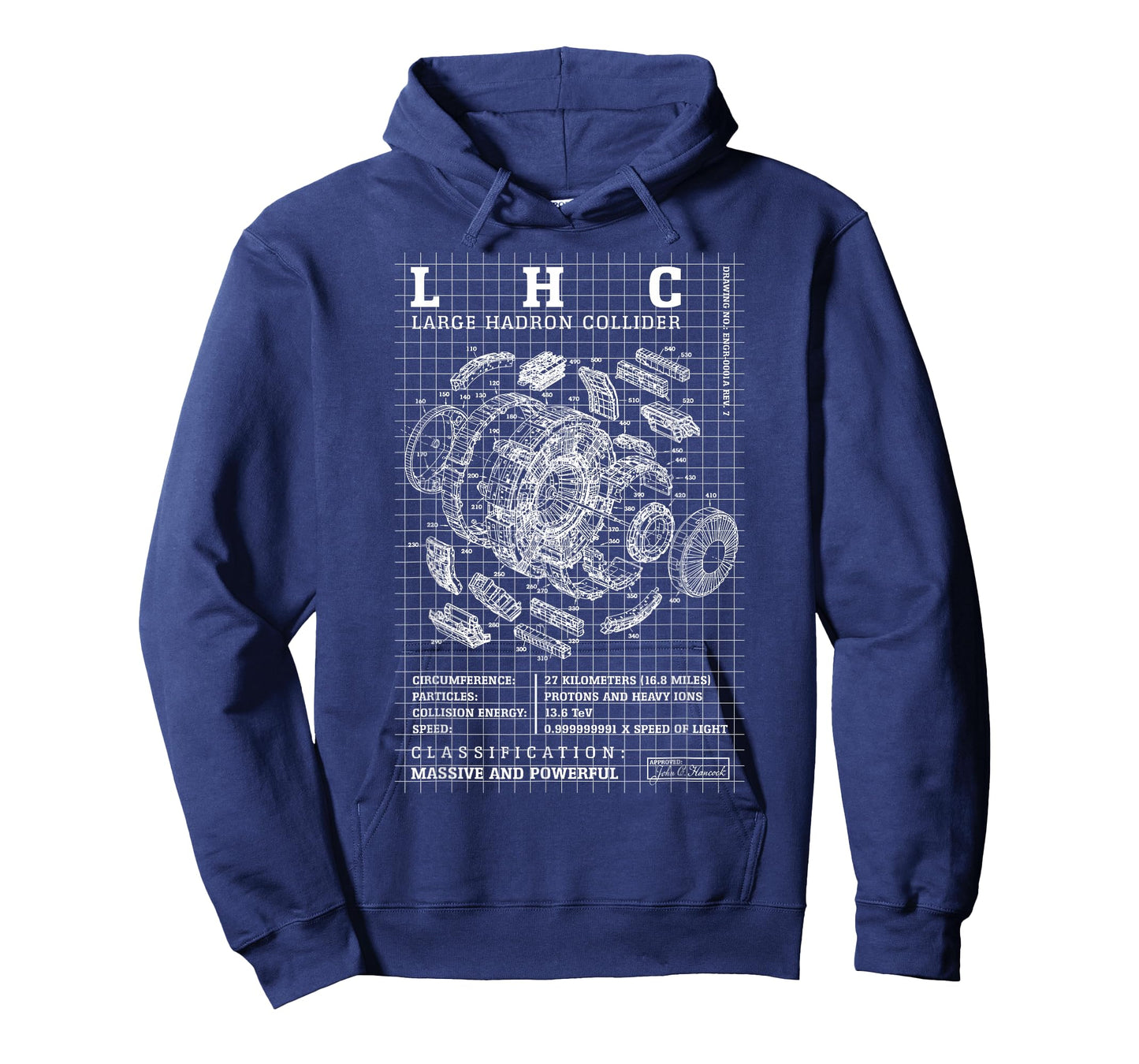 Large Hadron Collider Particle Quantum Physics Diagram T-Shirt