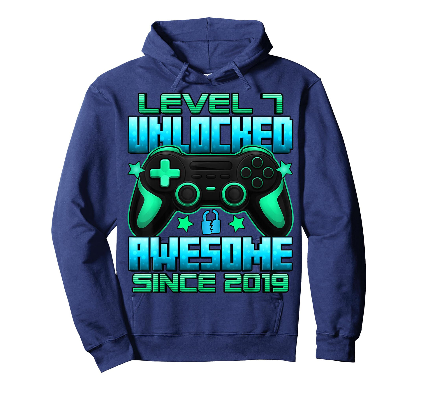 Level 7 Unlocked 7 Year Old Gifts for Boys 7th Birthday Boy T-Shirt