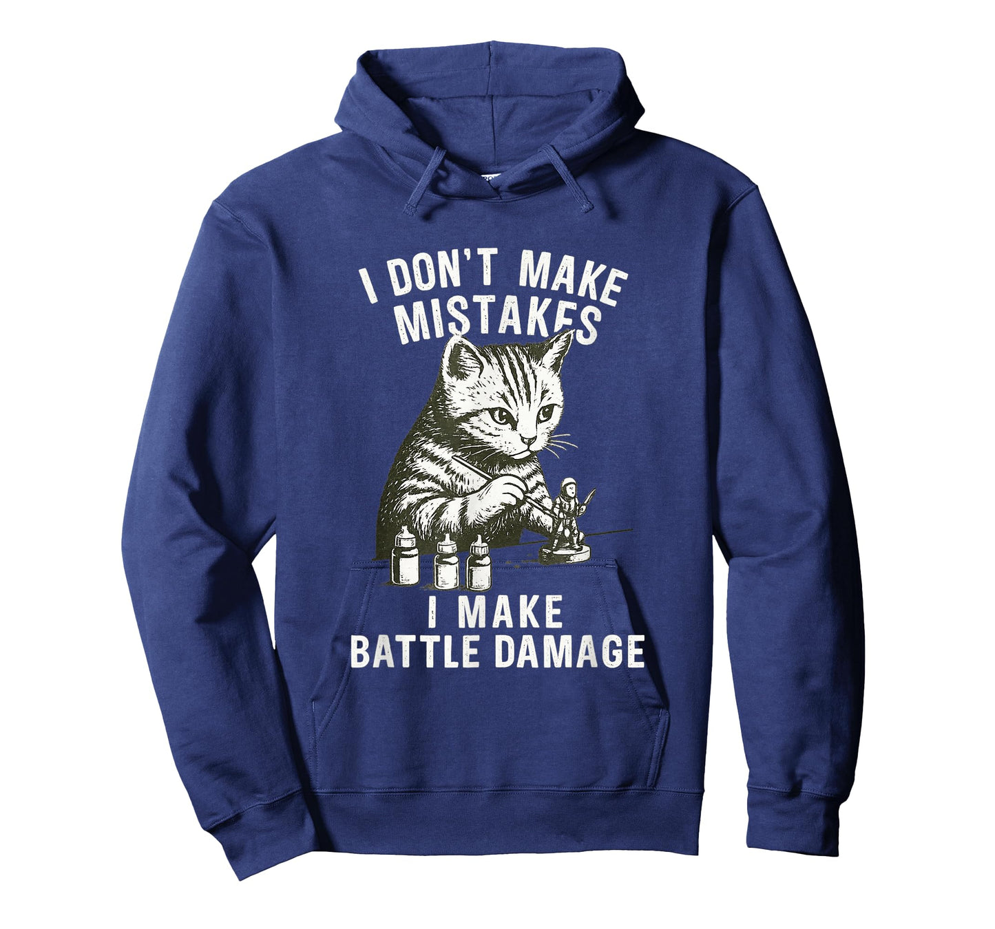 Cat Miniature Painter Battle Damage Funny Miniature Painting T-Shirt