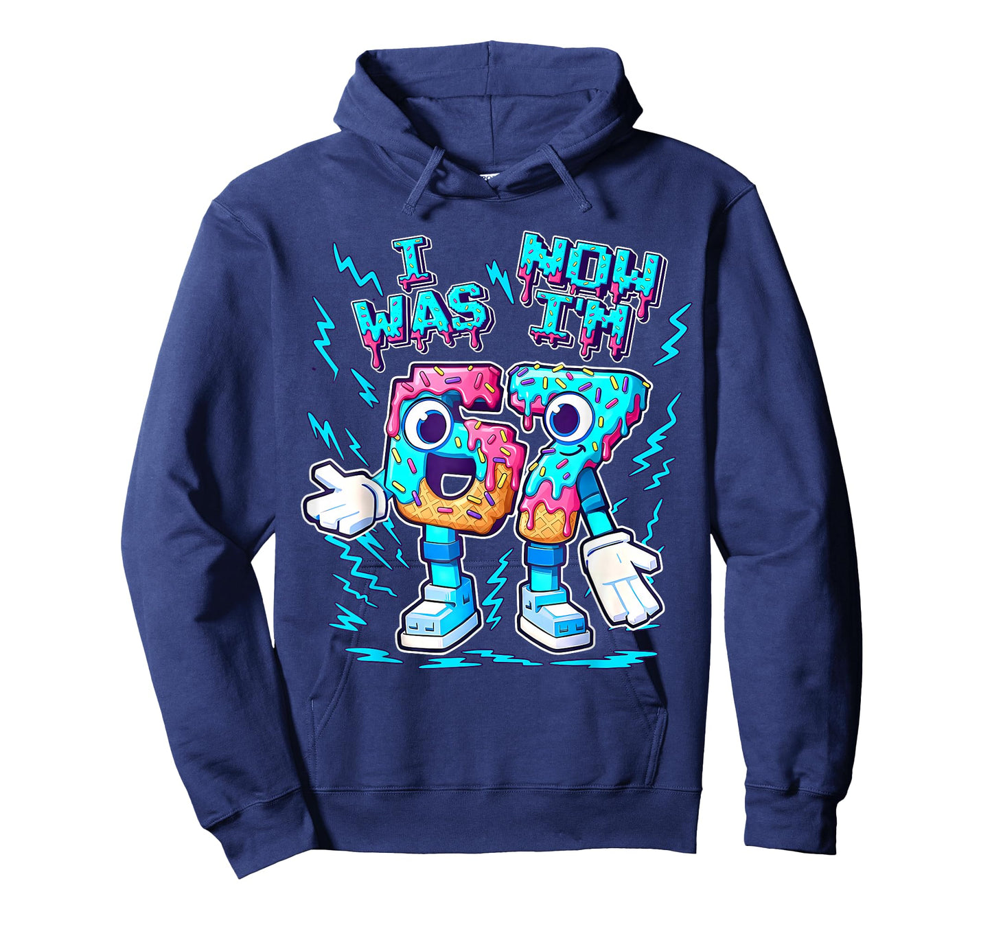 I was 6 Now I'm 7 Funny 67 Ice Cream Drip Six Seven Brainrot T-Shirt