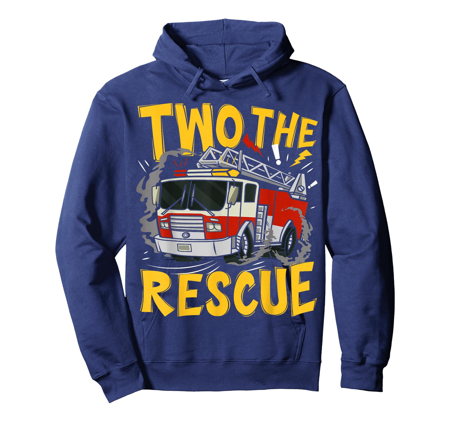 Two The Rescue Firetruck 2 Yr Old boy 2nd Birthday Party T-Shirt