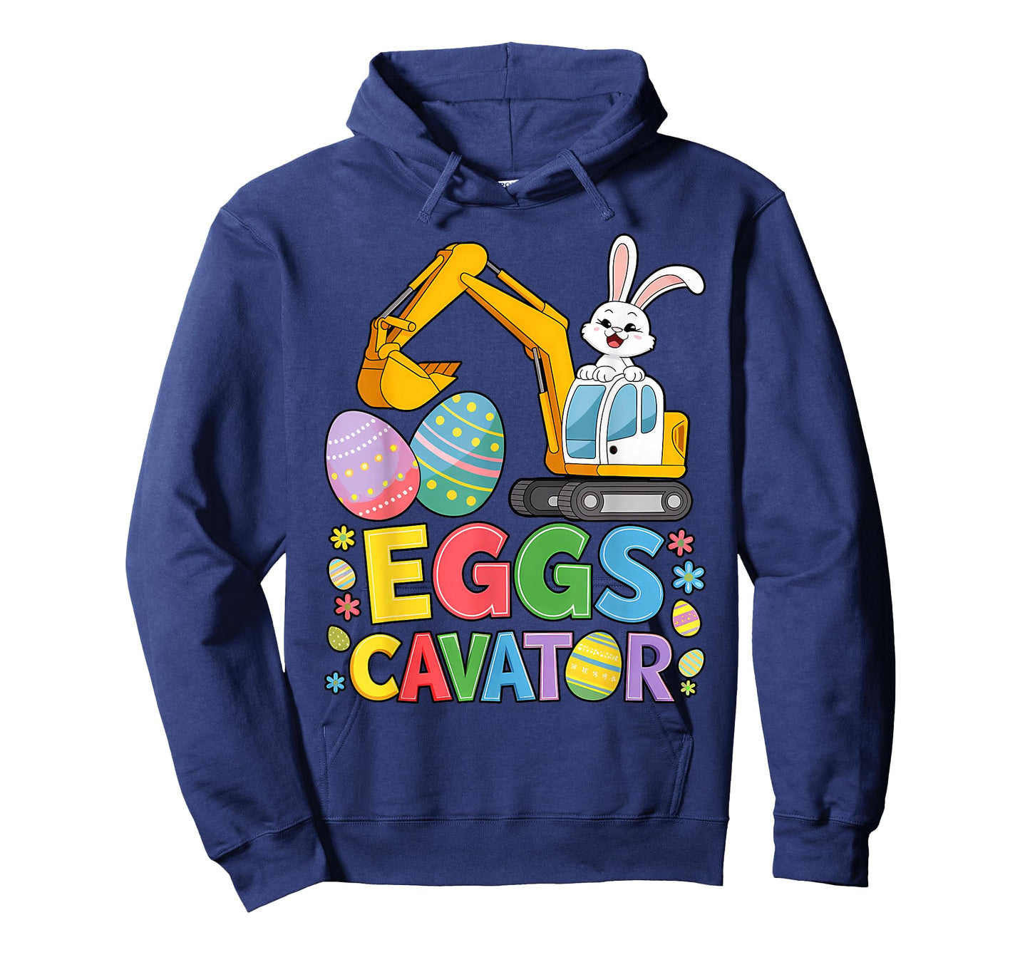 Kids Boys Easter Bunny Excavator Easter Kids Boys Toddler T-Shirt