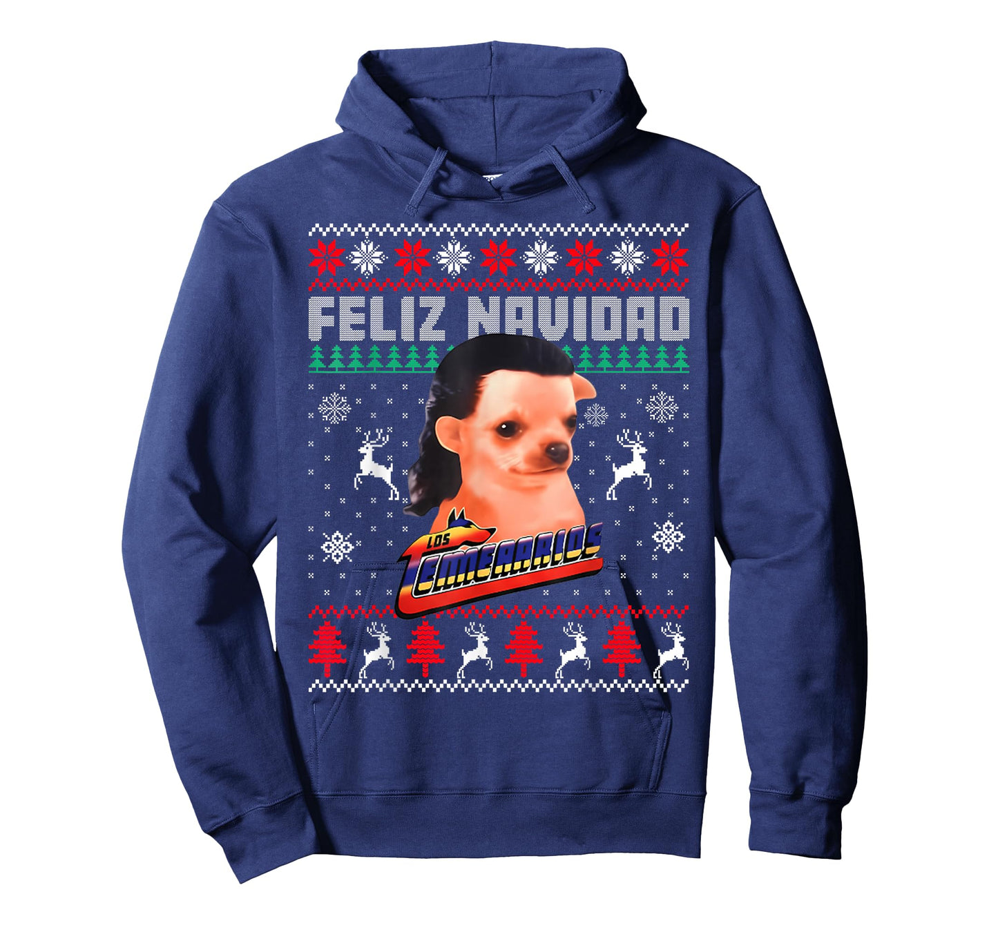 Los Temerarios Dog Feliz Navidad Ugly Sweaters Christmas T-Shirt