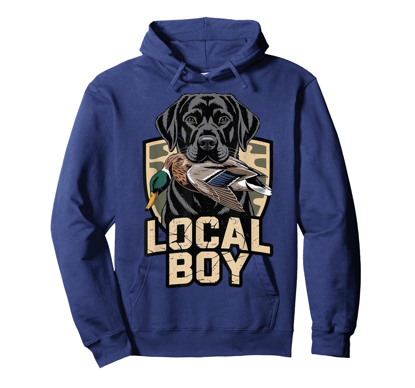 Camo Duck Hunting Local Boy Black Lab Dog Youth Boy Toddler T-Shirt