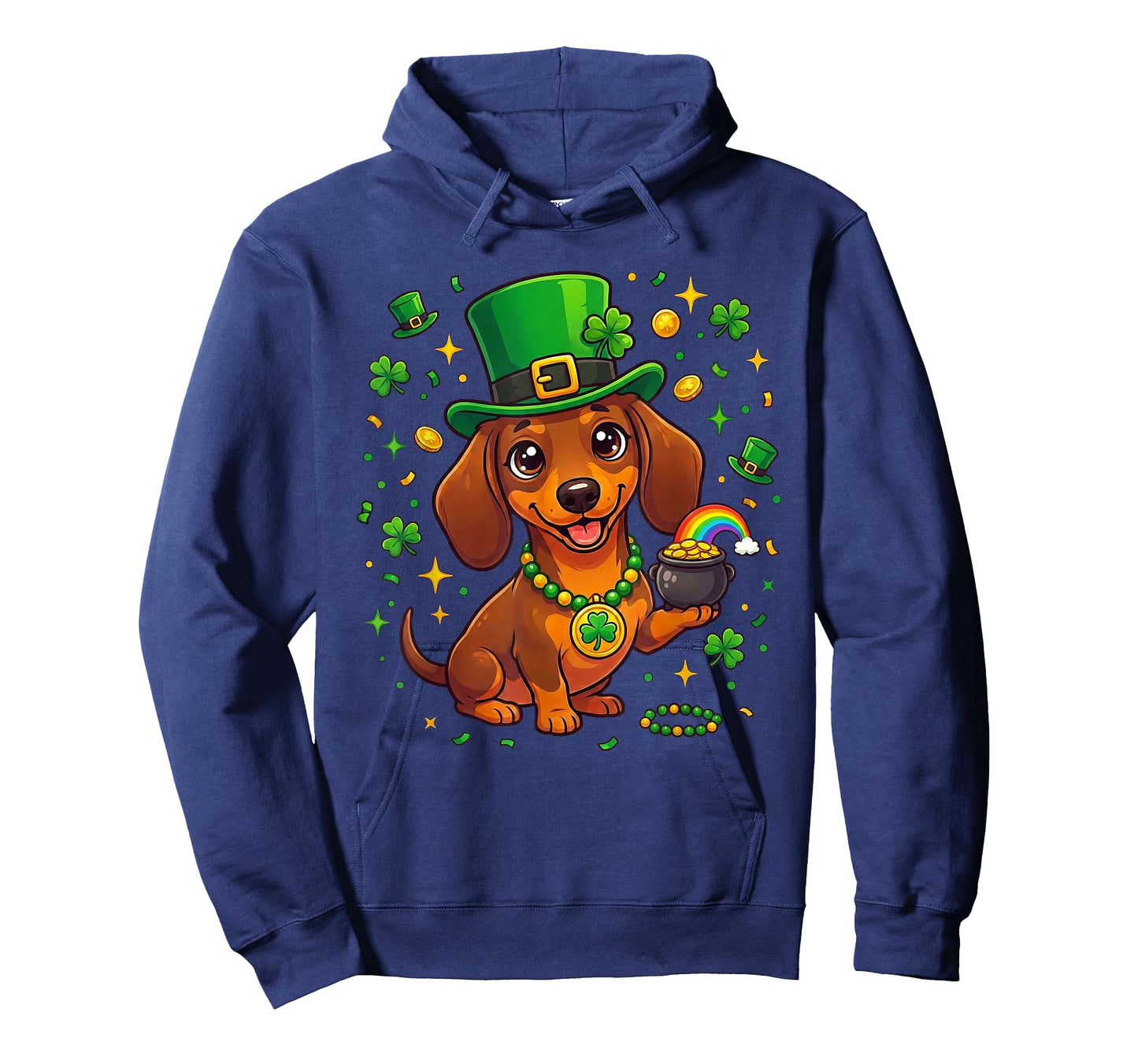 Dachshund St Patrick's Shamrock Lucky Celtic Wiener Dog T-Shirt