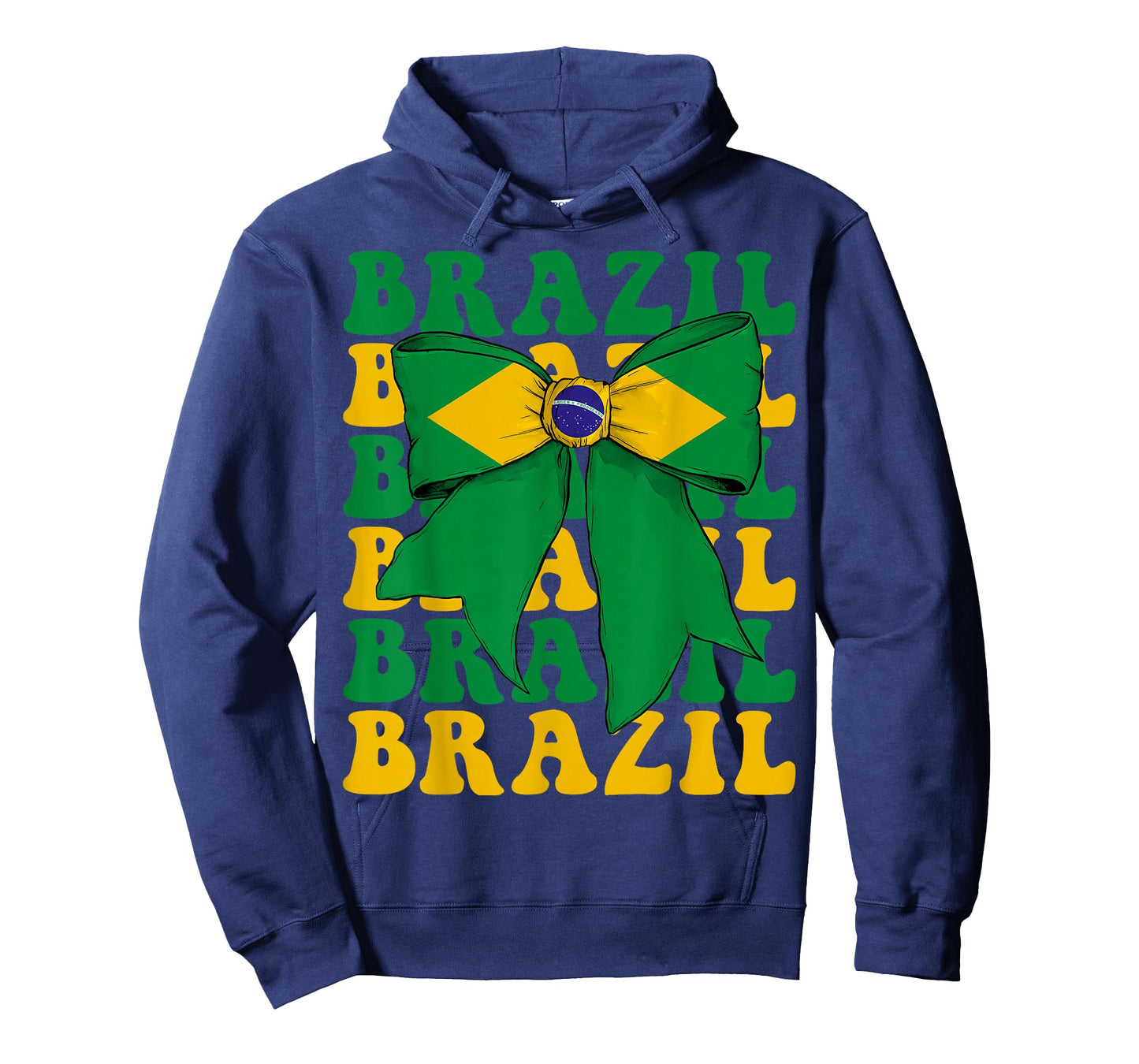 Brazil Brazilian Pride Coquette Bow Flag T-Shirt