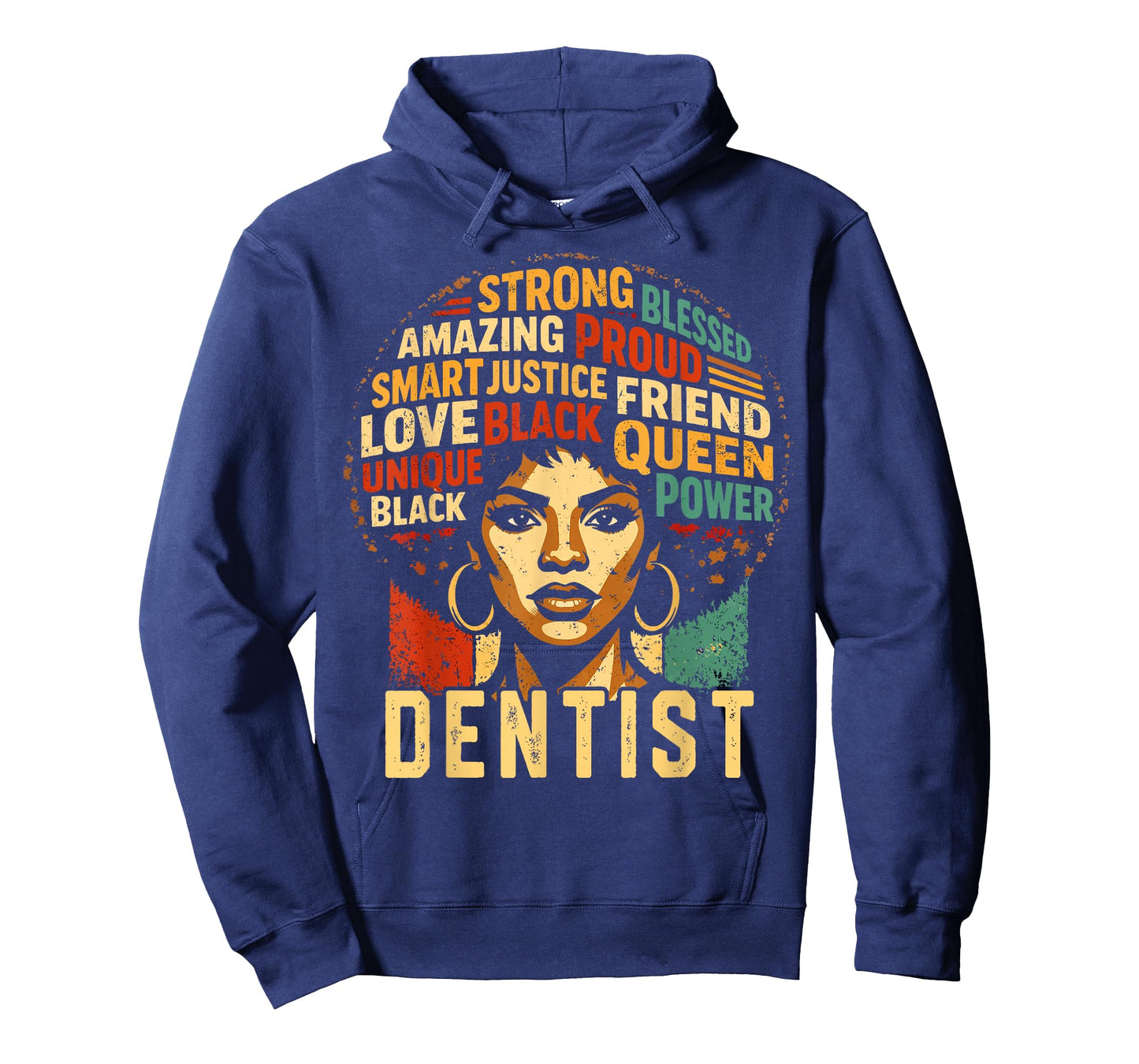 Dentist Black History Month Powerful Black Pride Art Design T-Shirt