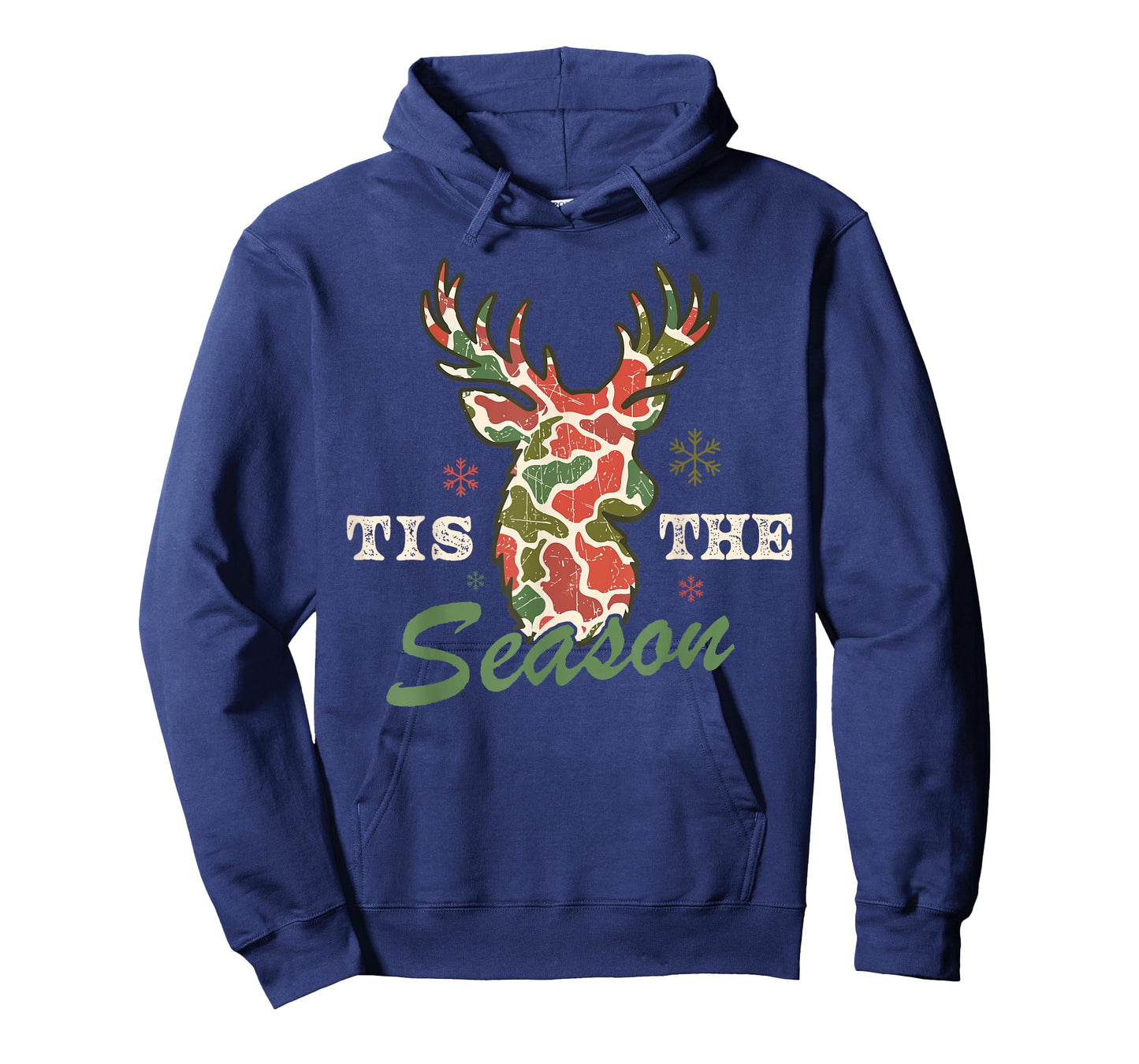 Christmas Camo Holiday Hunting Reindeer Deer Xmas Lights T-Shirt