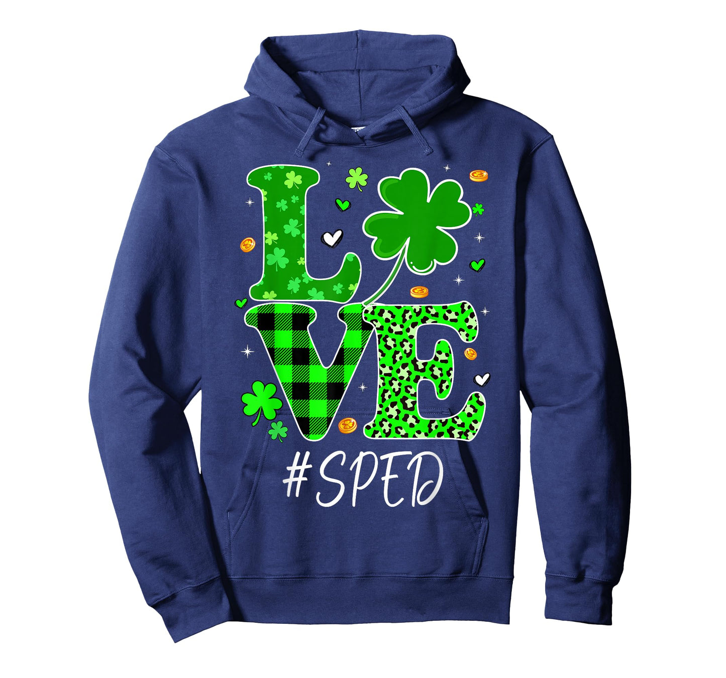 Love SPED St Patricks Day Special Education T-Shirt