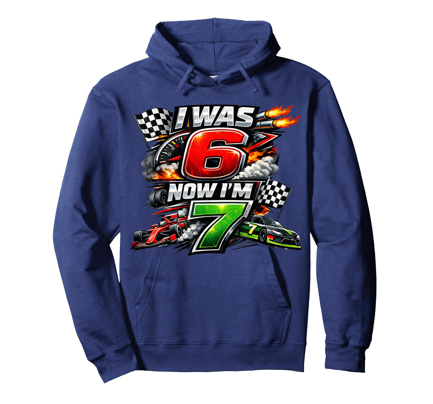 I was 6 Now I'm 7 Race Car Racing 67 Meme Boys Kids Birthday T-Shirt
