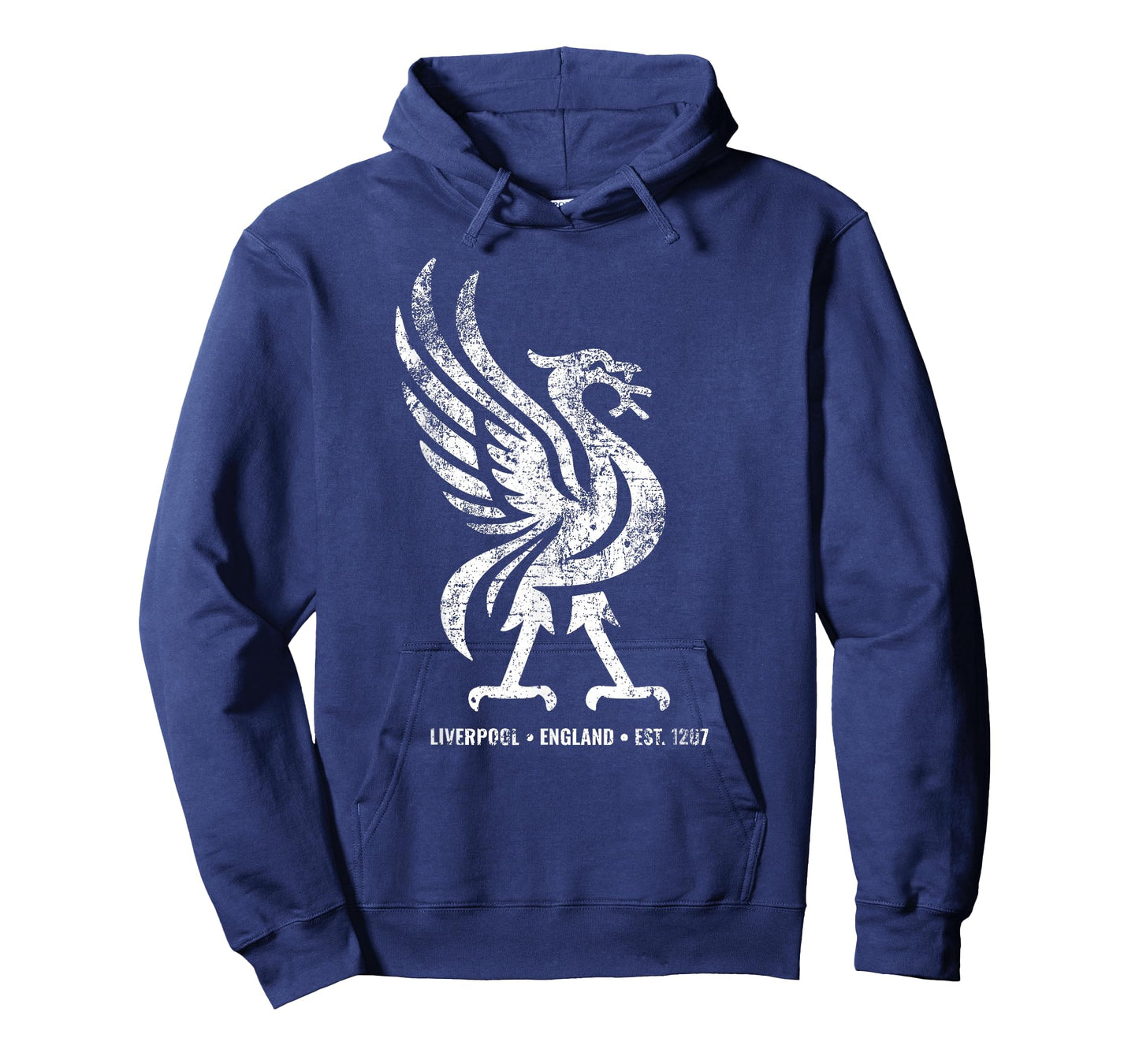 Liverpool England Est. 1207 Colossal Liverbird White Aged T-Shirt