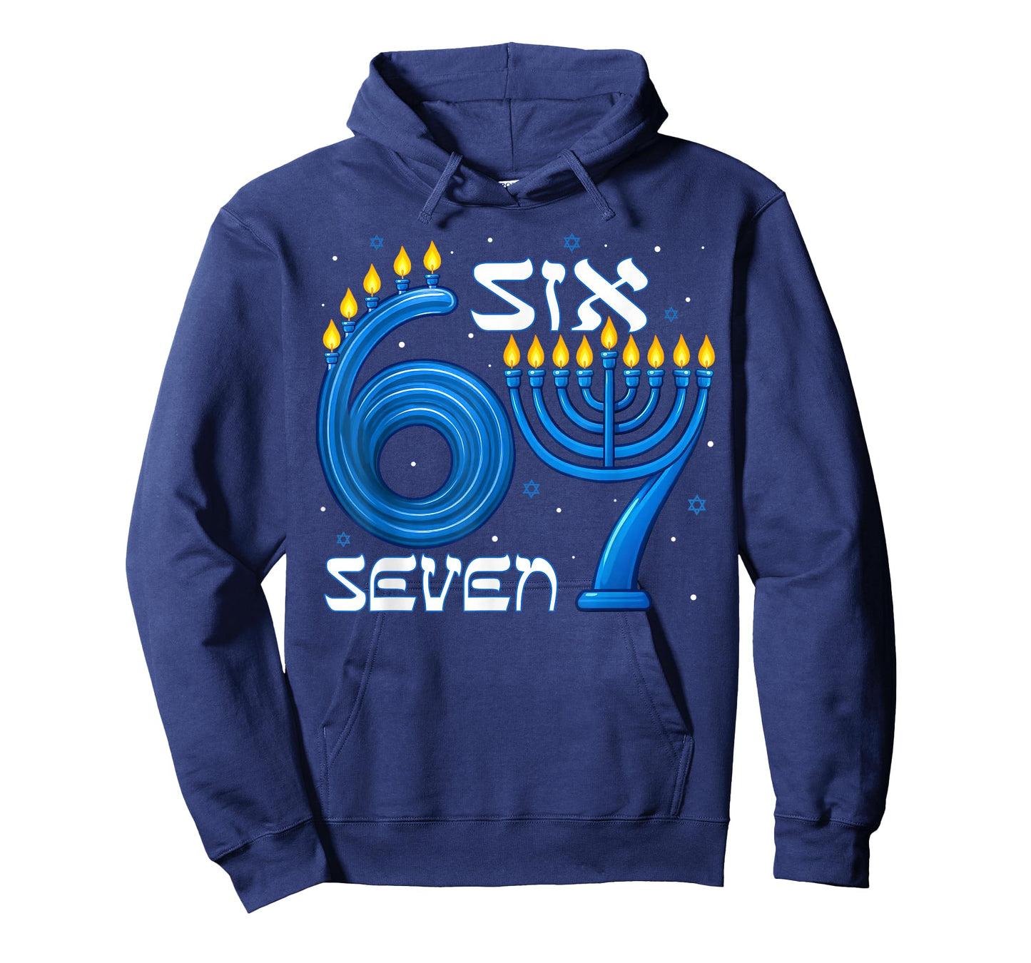 Funny Six Seven 67 Meme Sarcastic Hanukkah Chanukah Men Kids T-Shirt