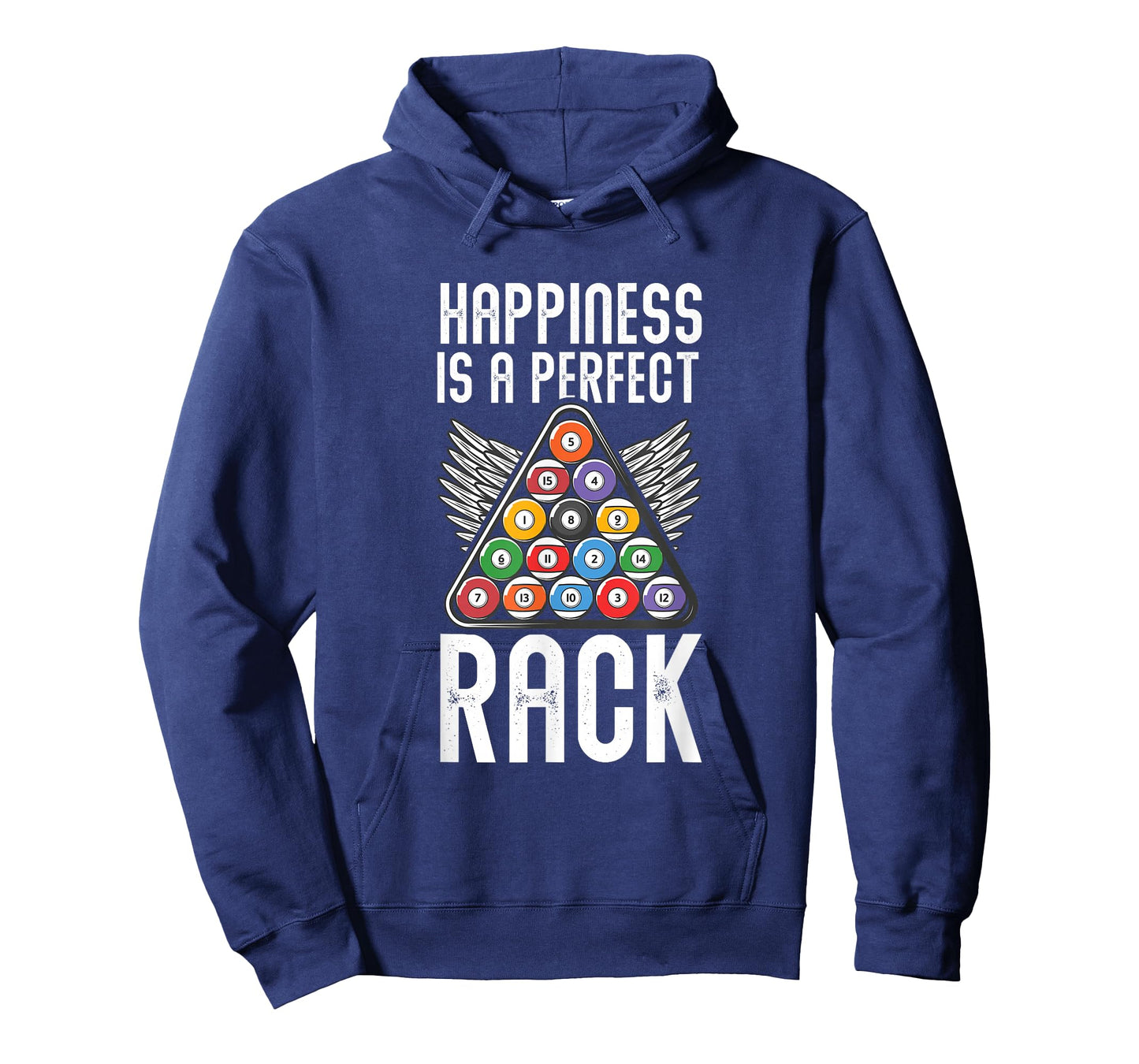 Pool Player Billiards Lover Happiness is A Perfect Rack T-Shirt