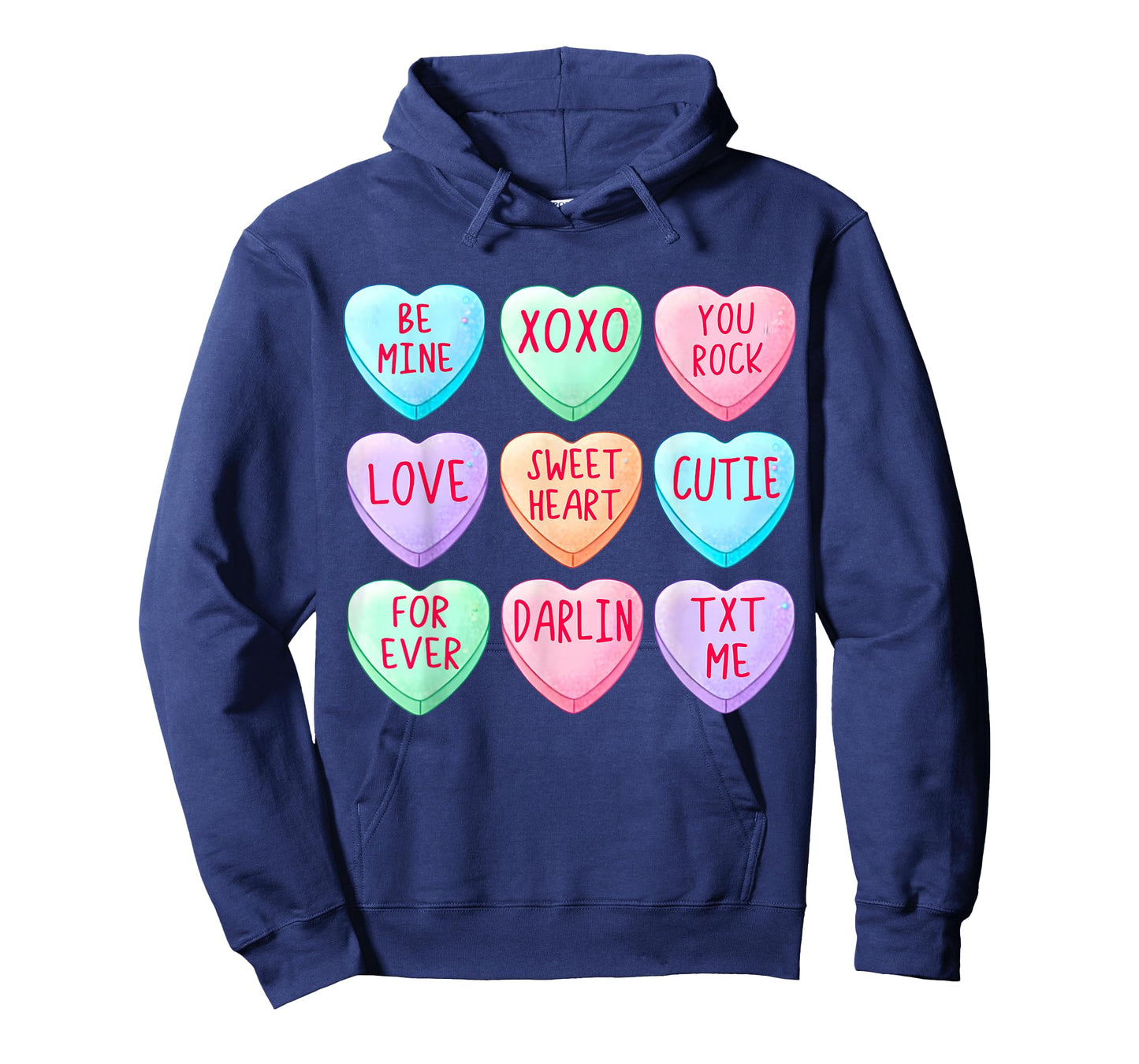 Candy Sweet Hearts Love Valentines Day Shirt Women Girls T-Shirt