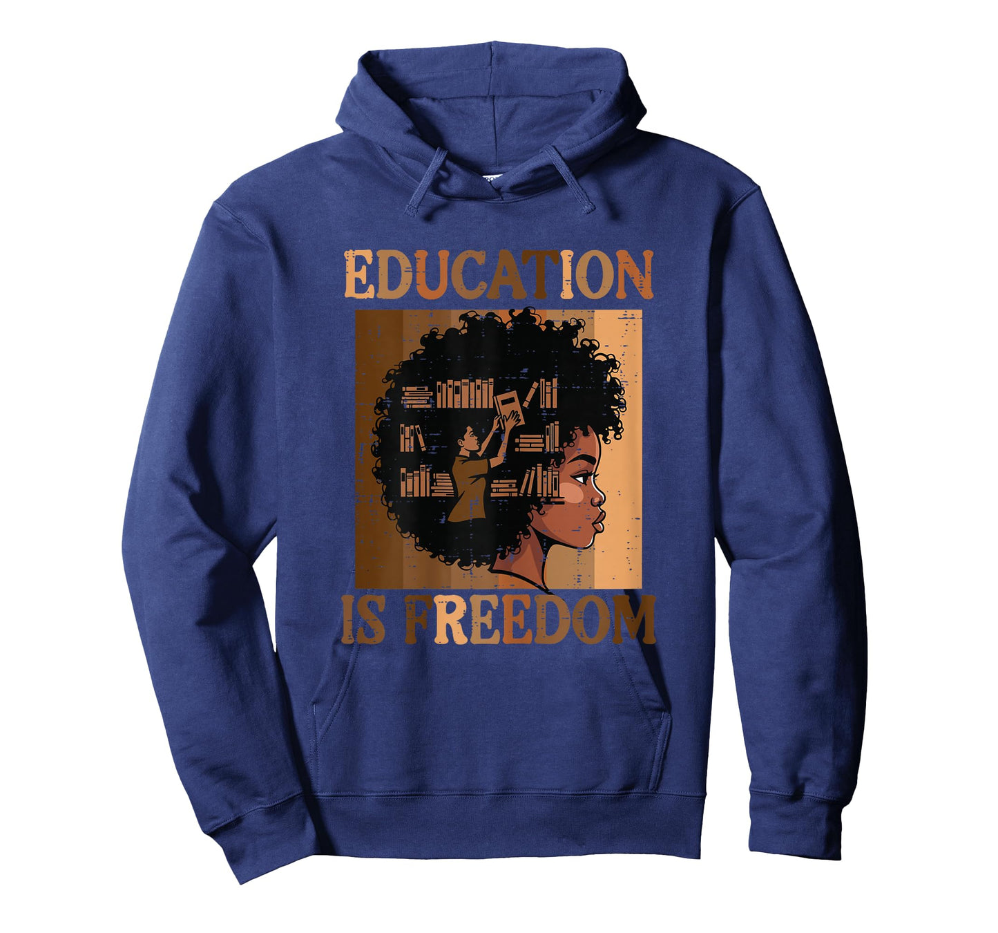 Black History Afro Woman Education Freedom Girls Kids Women T-Shirt