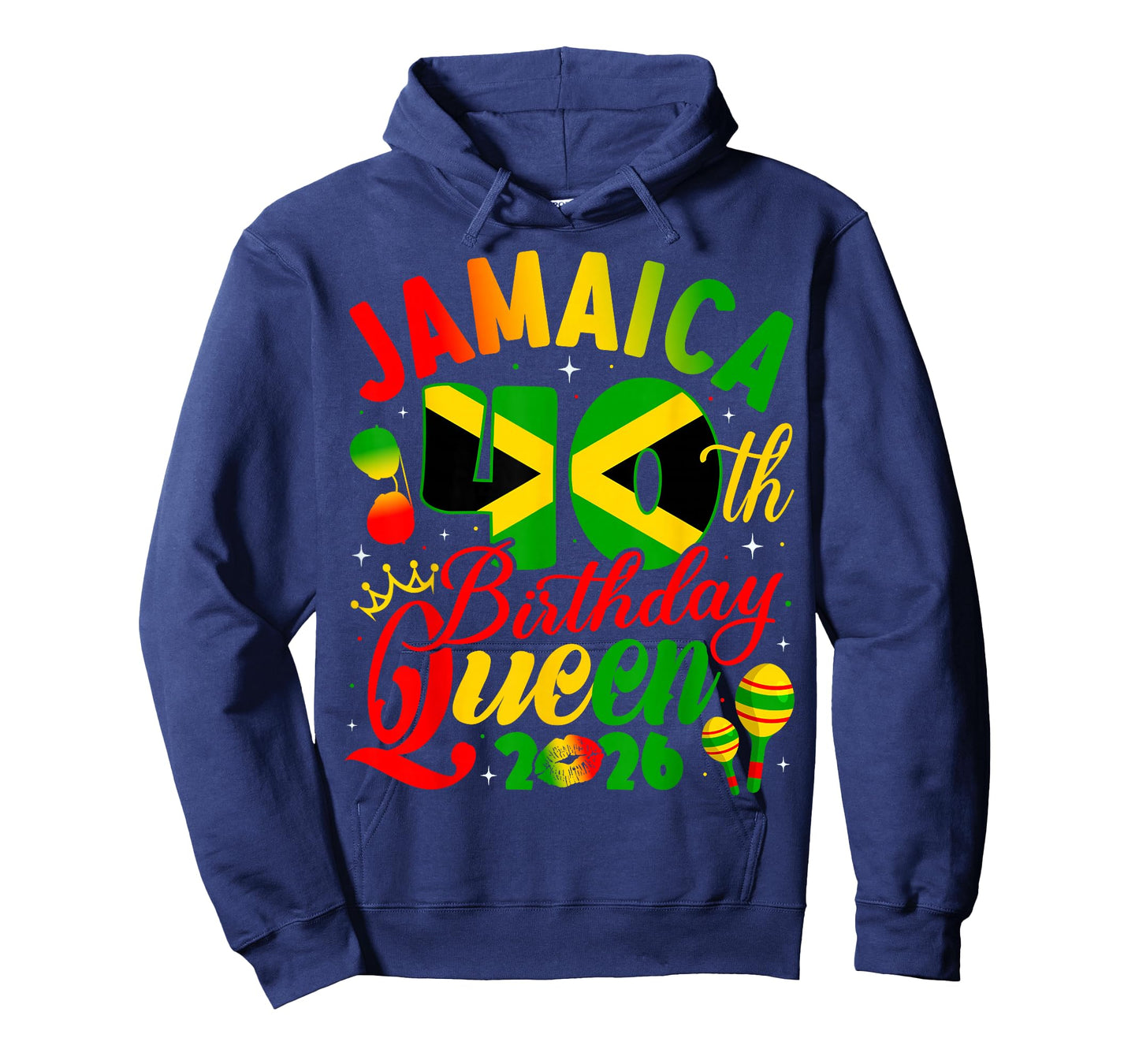 40th Birthday Queen Jamaica Girl Matching Party 2026 T-Shirt