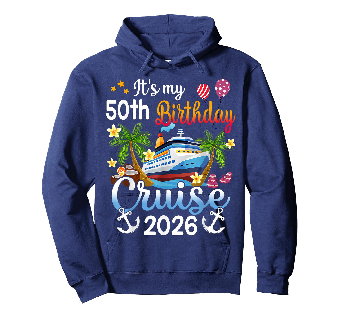 It's My 50th Birthday Cruise Ship 2026 Vacation Party Gift T-Shirt