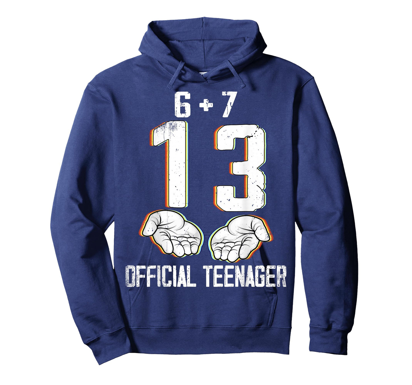 6+7 = 13 Year Old Boys Girls Teenager 13th Birthday Funny 67 T-Shirt