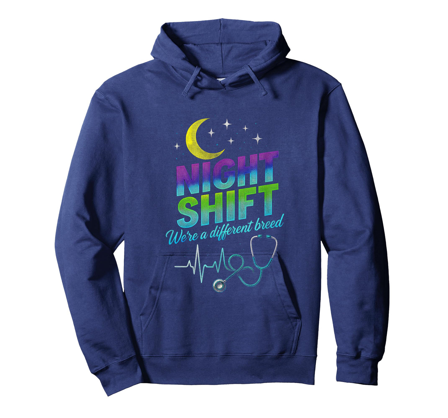 Night Shift - Nurse Stethoscope Sarcastic Quote T-Shirt