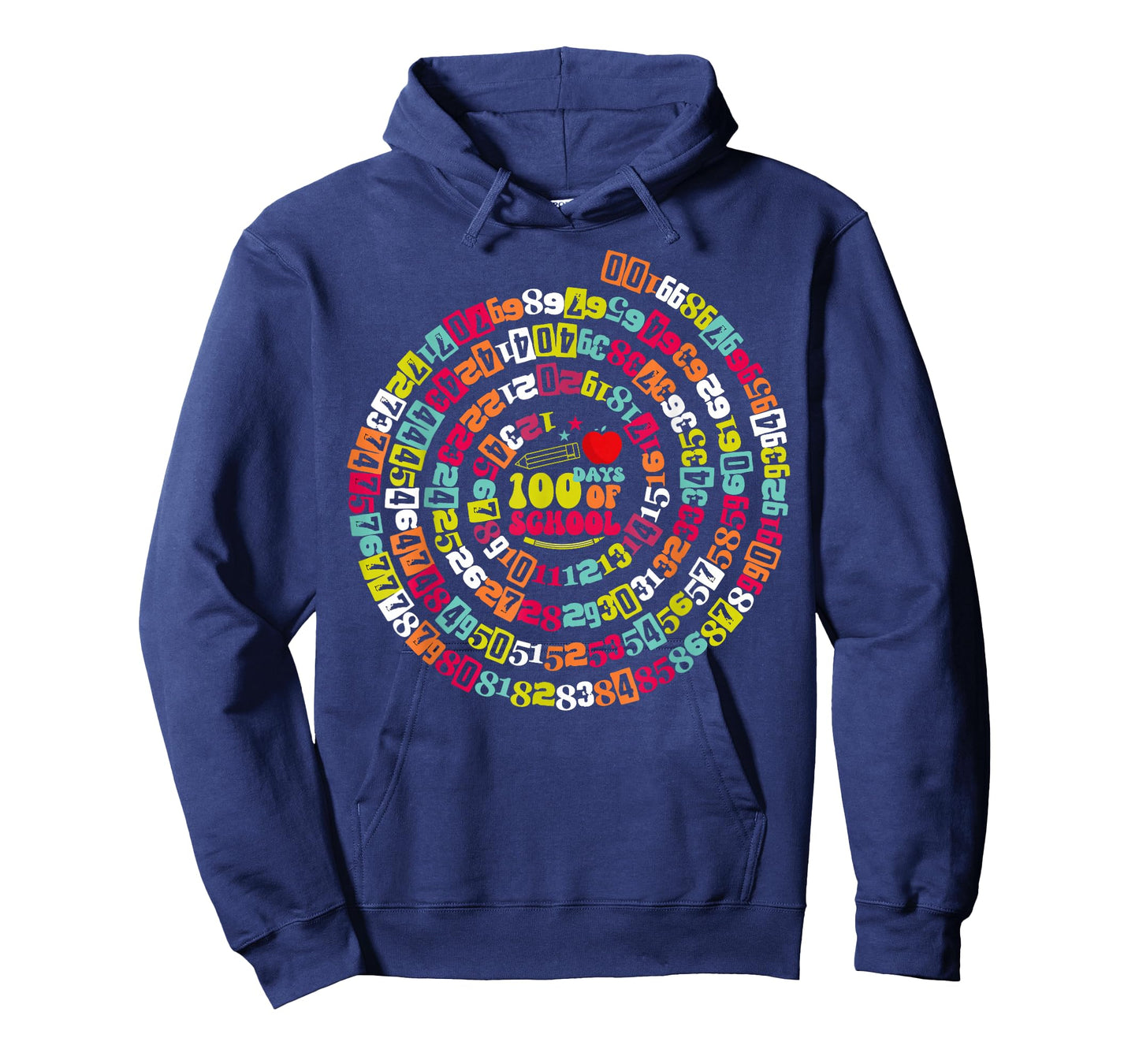 Happy 100 Days of School Funny Math Teacher Kids Numbers T-Shirt