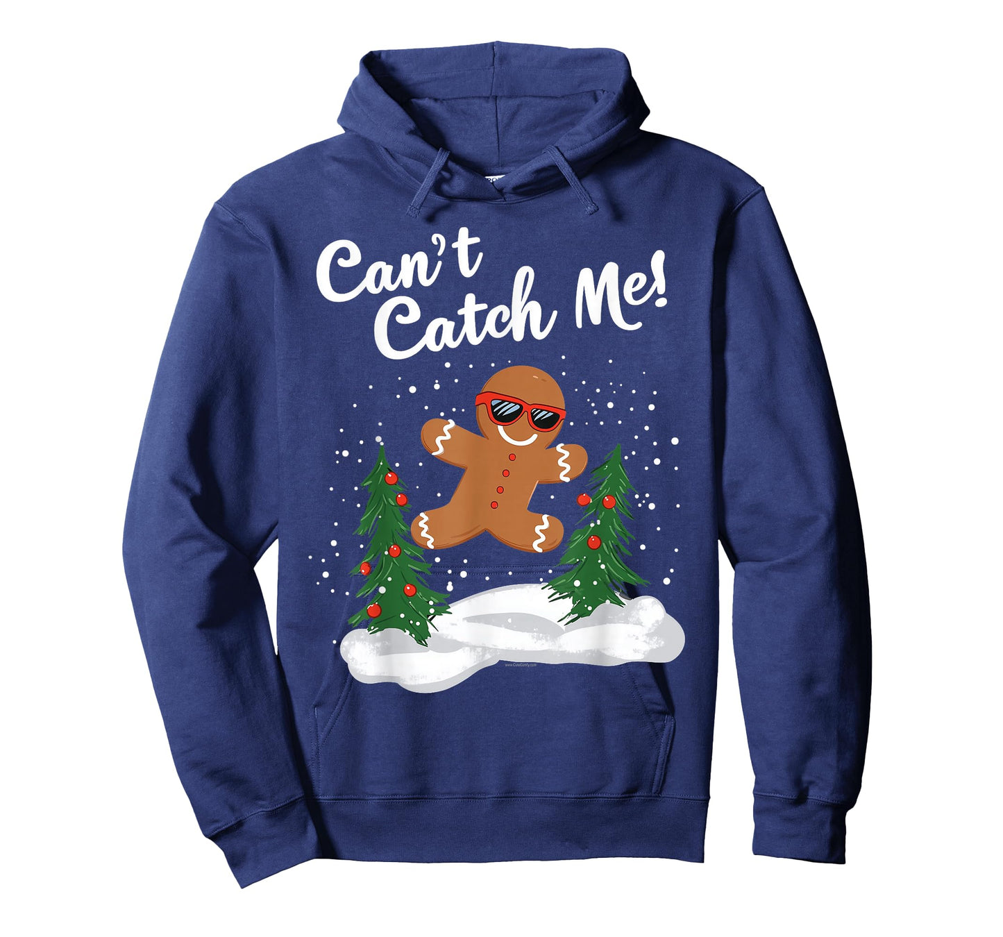 Cant Catch Me Cute Funny Gingerbread Man Christmas Running T-Shirt