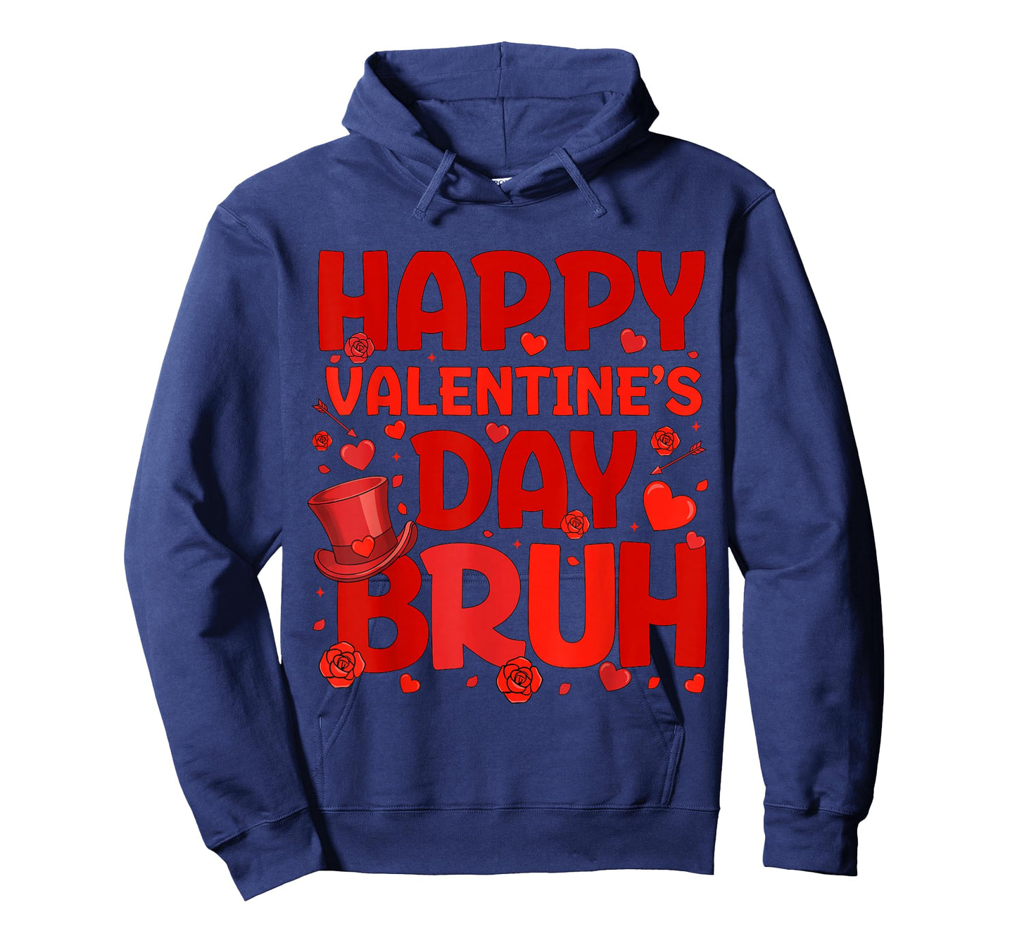 Bruh Valentines Day Teens Boys Kids Heart Valentine T-Shirt