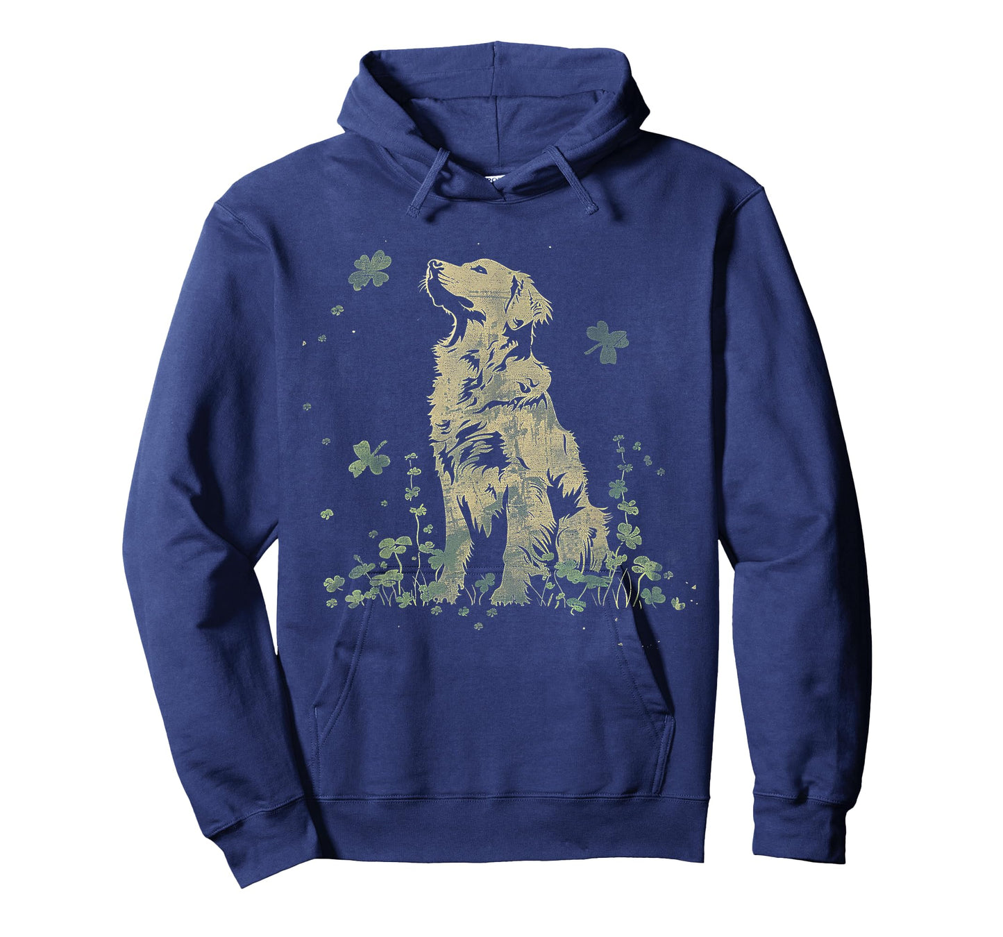Golden Retriever Dog Saint Paddys Shamrock St. Patrick's Day T-Shirt