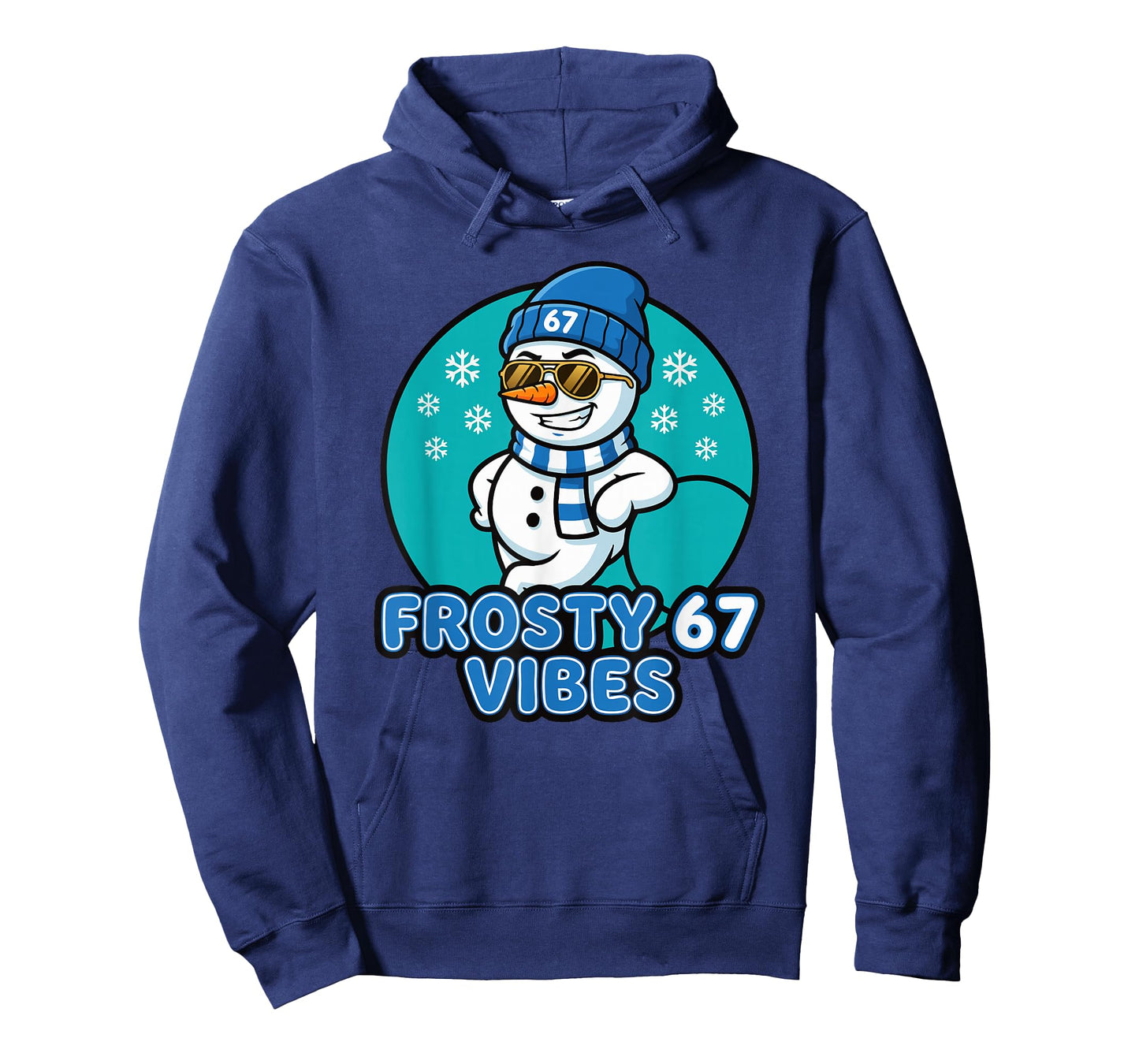 Frosty Vibes 67 Snowman Six Seven Meme Funny Winter Kids Men T-Shirt