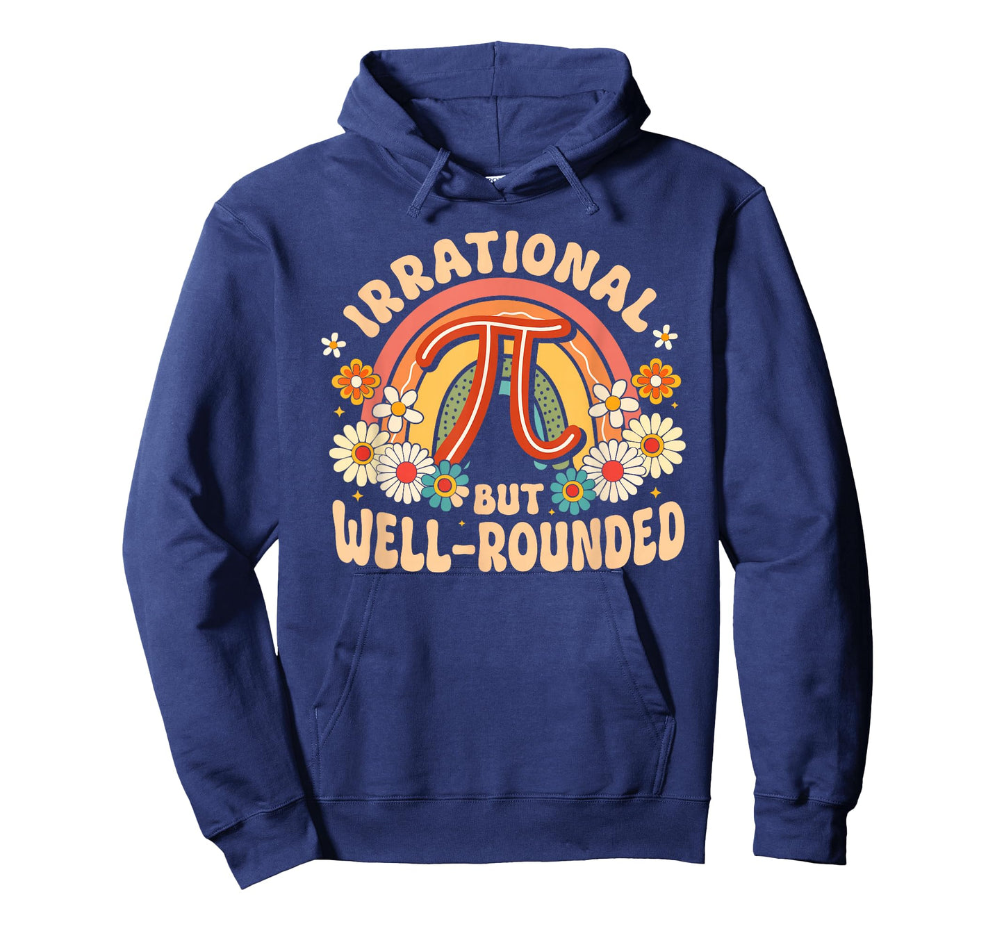 Retro Irrational But Well Rounded Pi Day Celebration Math T-Shirt