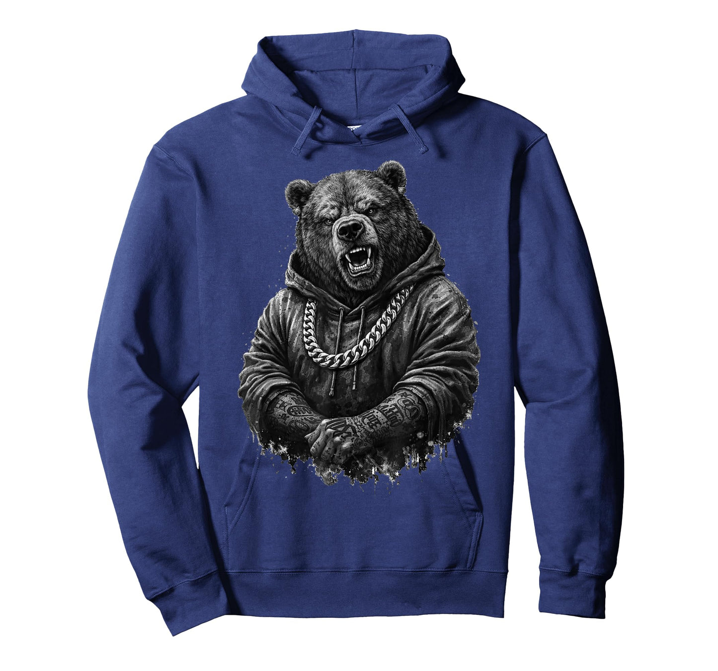 Gangster Bear Tattoo Hip Hop Animal Punk Rap Urban T-Shirt