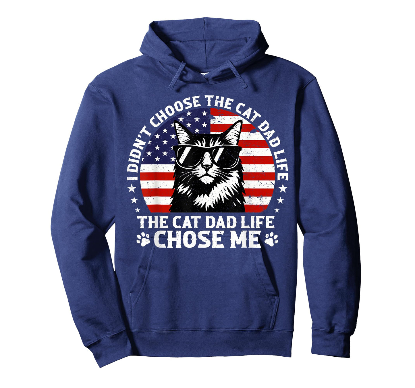 Mens I Didn't Choose The Cat Dad Life Chose Me T-Shirt