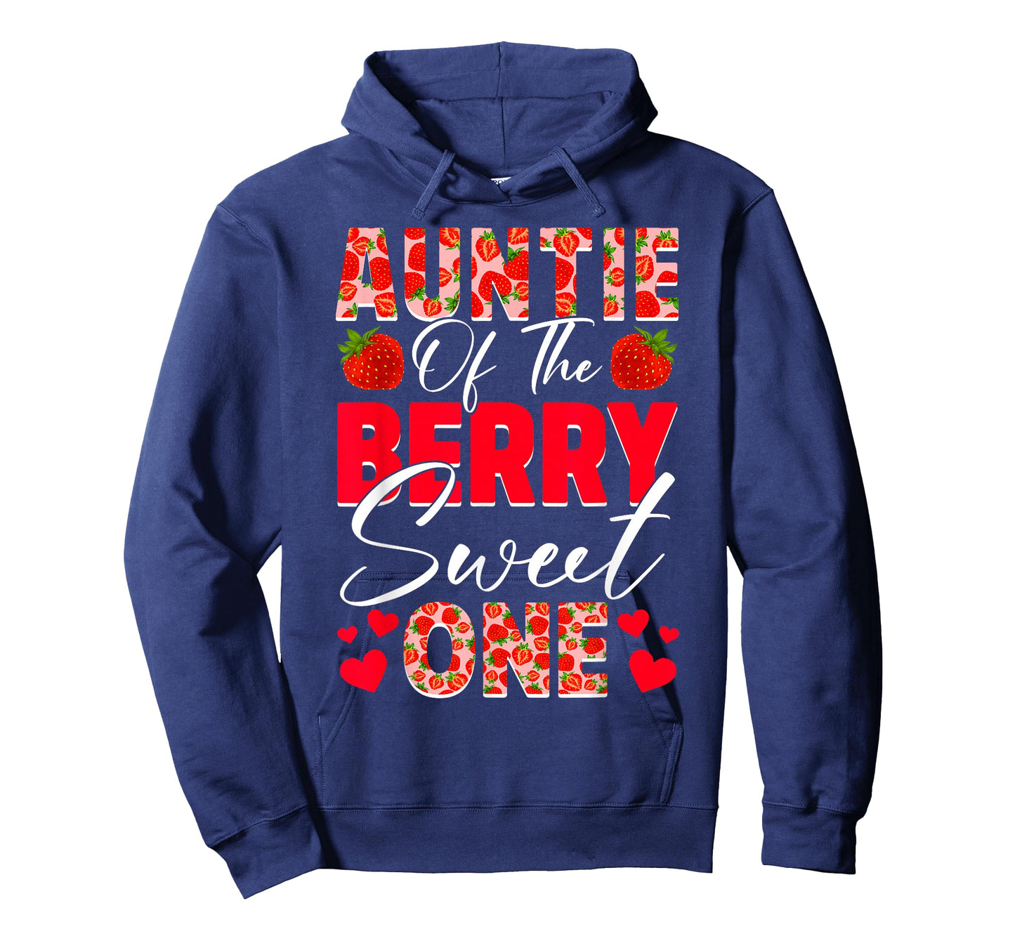 Auntie of The Berry Sweet One 1st Birthday Strawberry T-Shirt