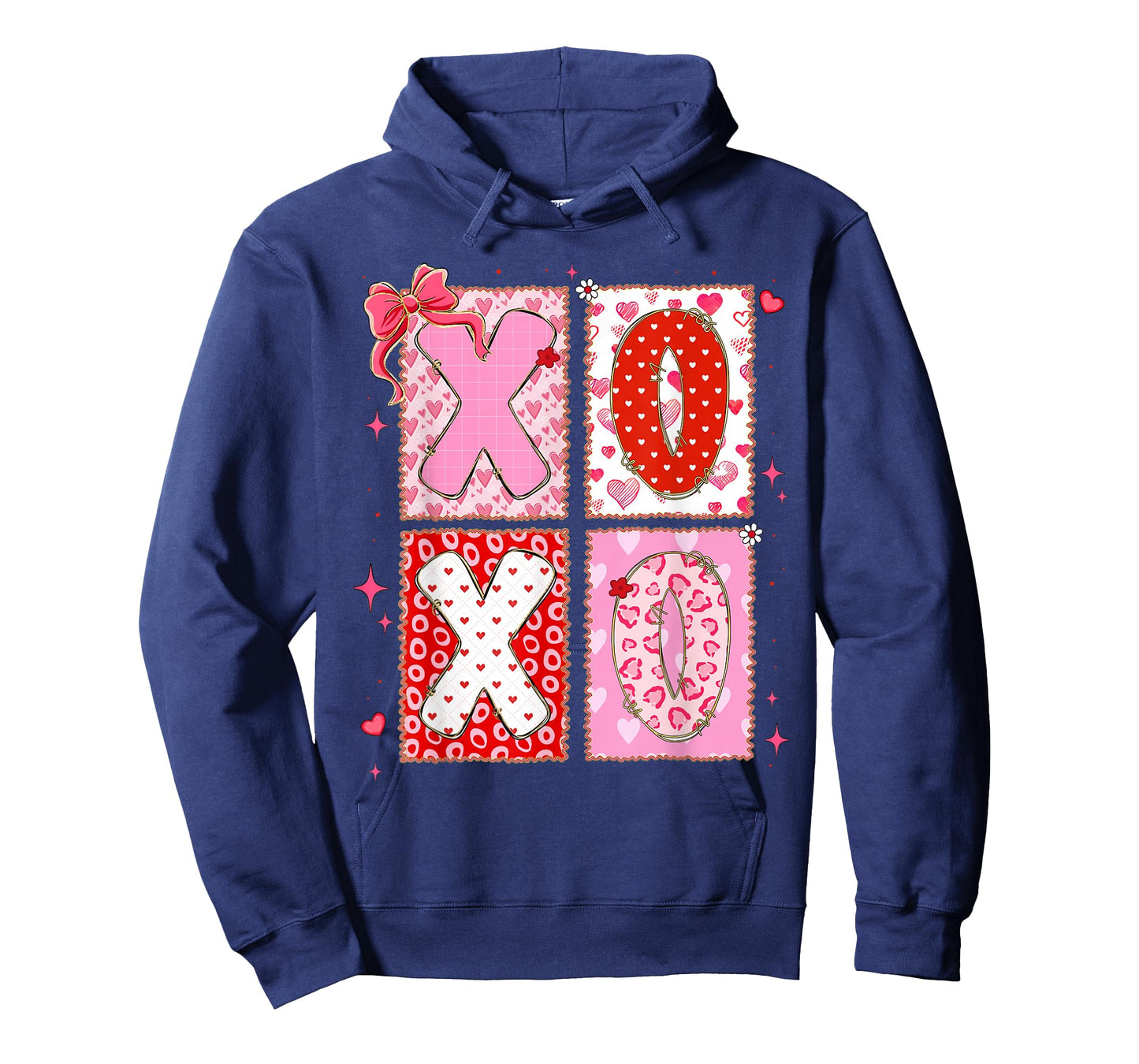 Valentine XOXO Preppy Heart Coquette Bow Girl Kid Women T-Shirt
