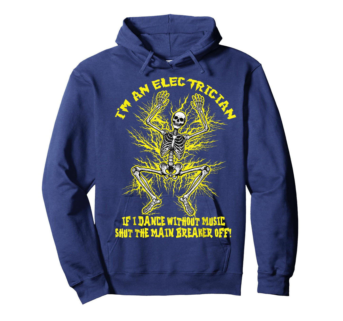 Funny Electrician Meme Dance Without Music Lineman Skeleton T-Shirt