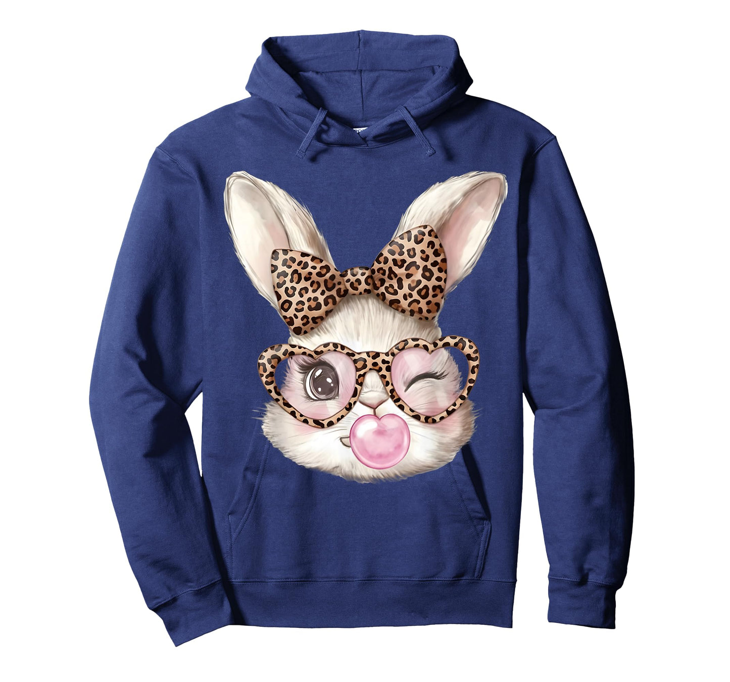 Easter Bunny Cute Glasses Leopard Bunny Rabbit Easter Girls T-Shirt