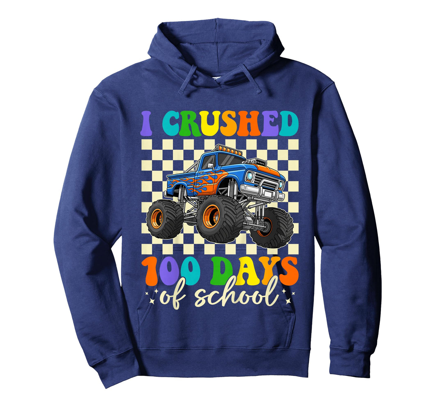 Kids 100 Days of School Monster Truck 100th Day of School Boys T-Shirt