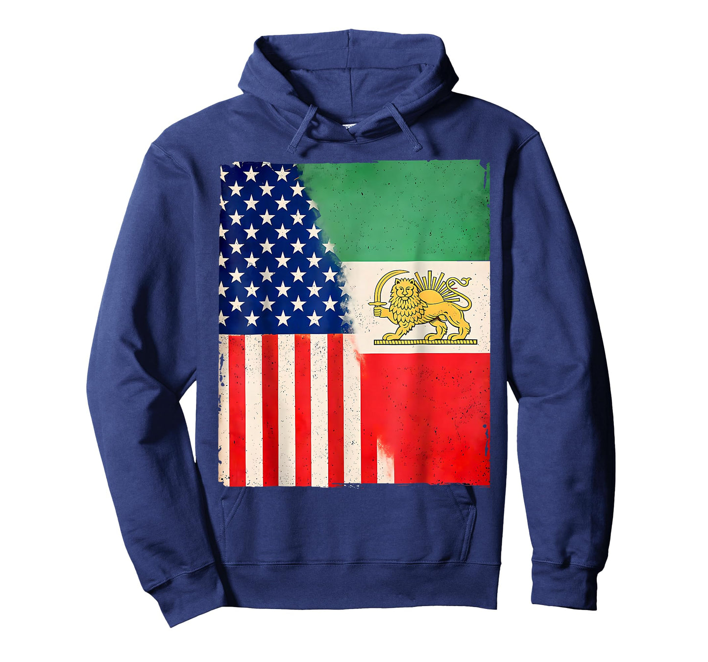 Persian American Flag USA Persia Roots Heritage T-Shirt