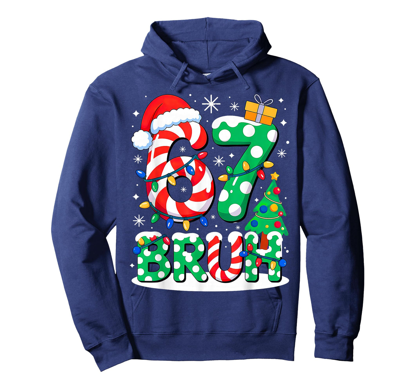 Bruh 67 Six Seven 6 7 Meme Christmas T-Shirt