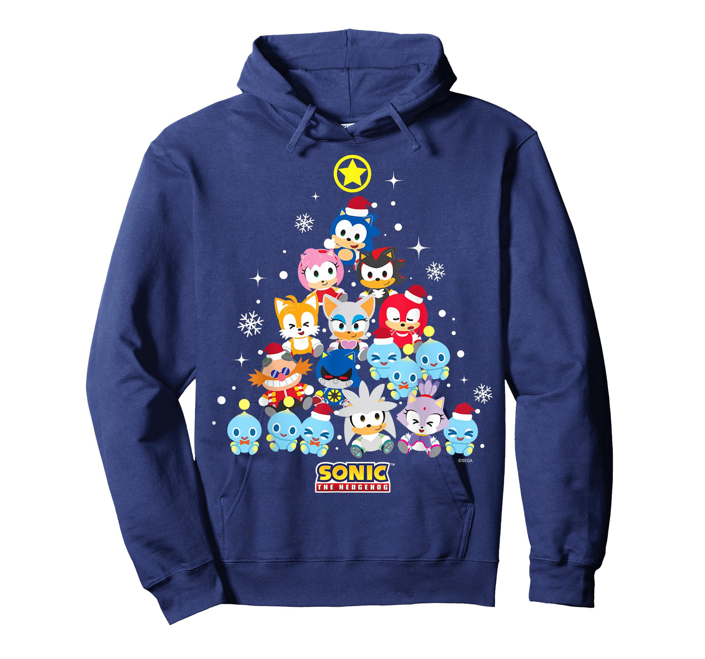 Sonic The Hedgehog - Cute Sonic and Friends Holiday T-Shirt