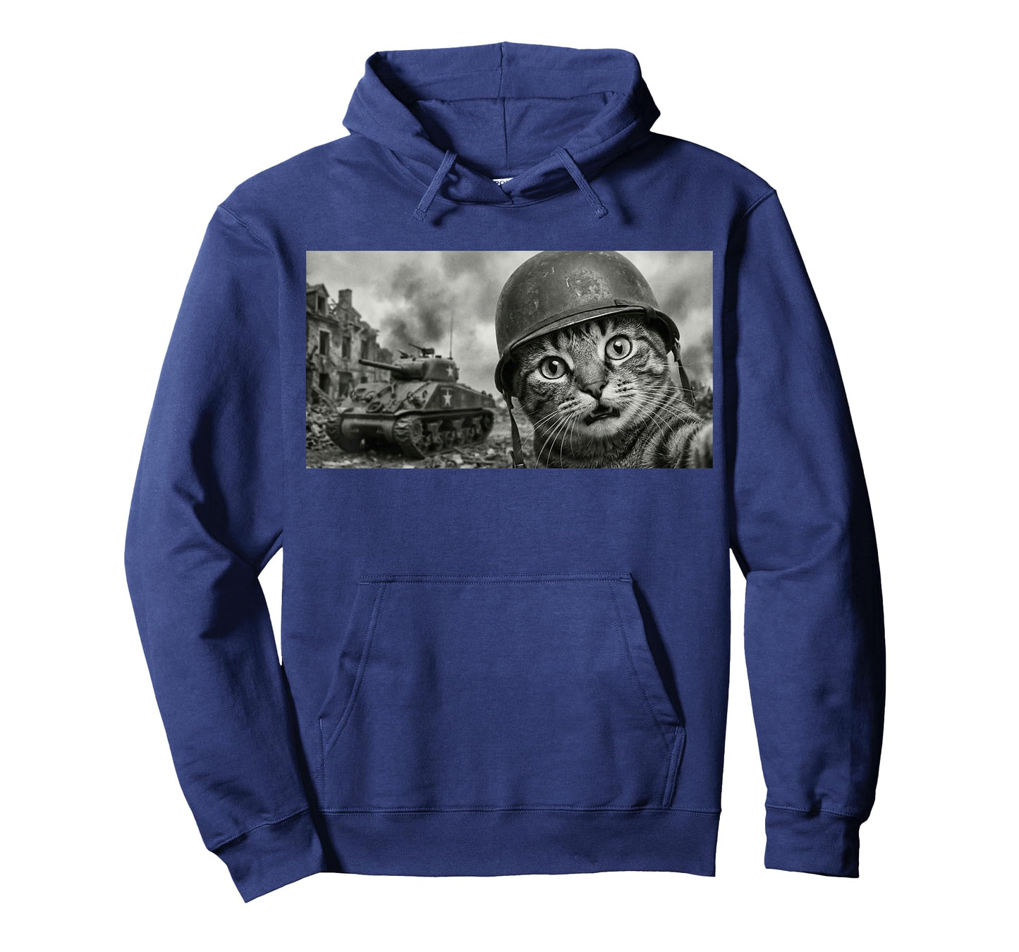 WW2 Cat with Tank T-Shirt