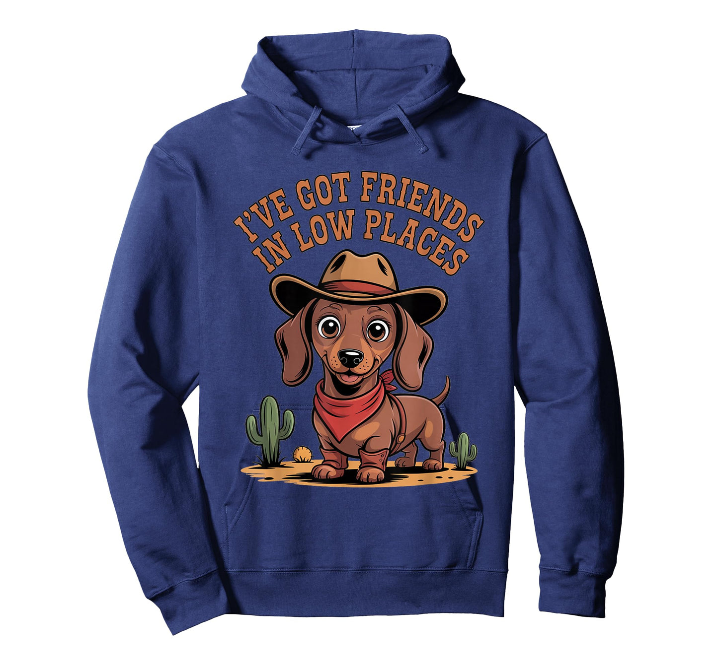 I've Got Friends in Low Places Cowboy Sweet Dachshund T-Shirt