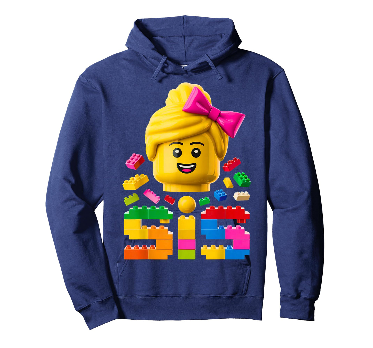 Family Sister Master Builder Building Bricks Blocks Girls T-Shirt