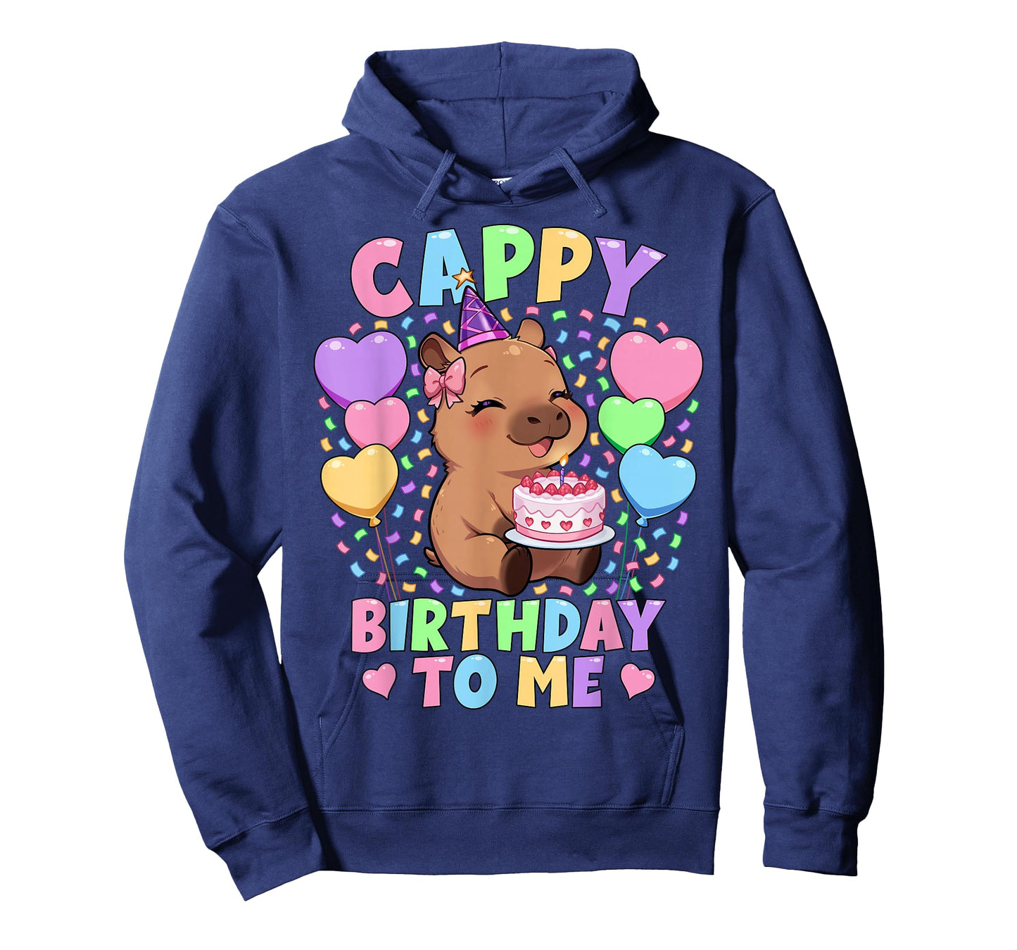 Capybara Birthday Shirt | Kawaii Girl Cappy Birthday to Me T-Shirt