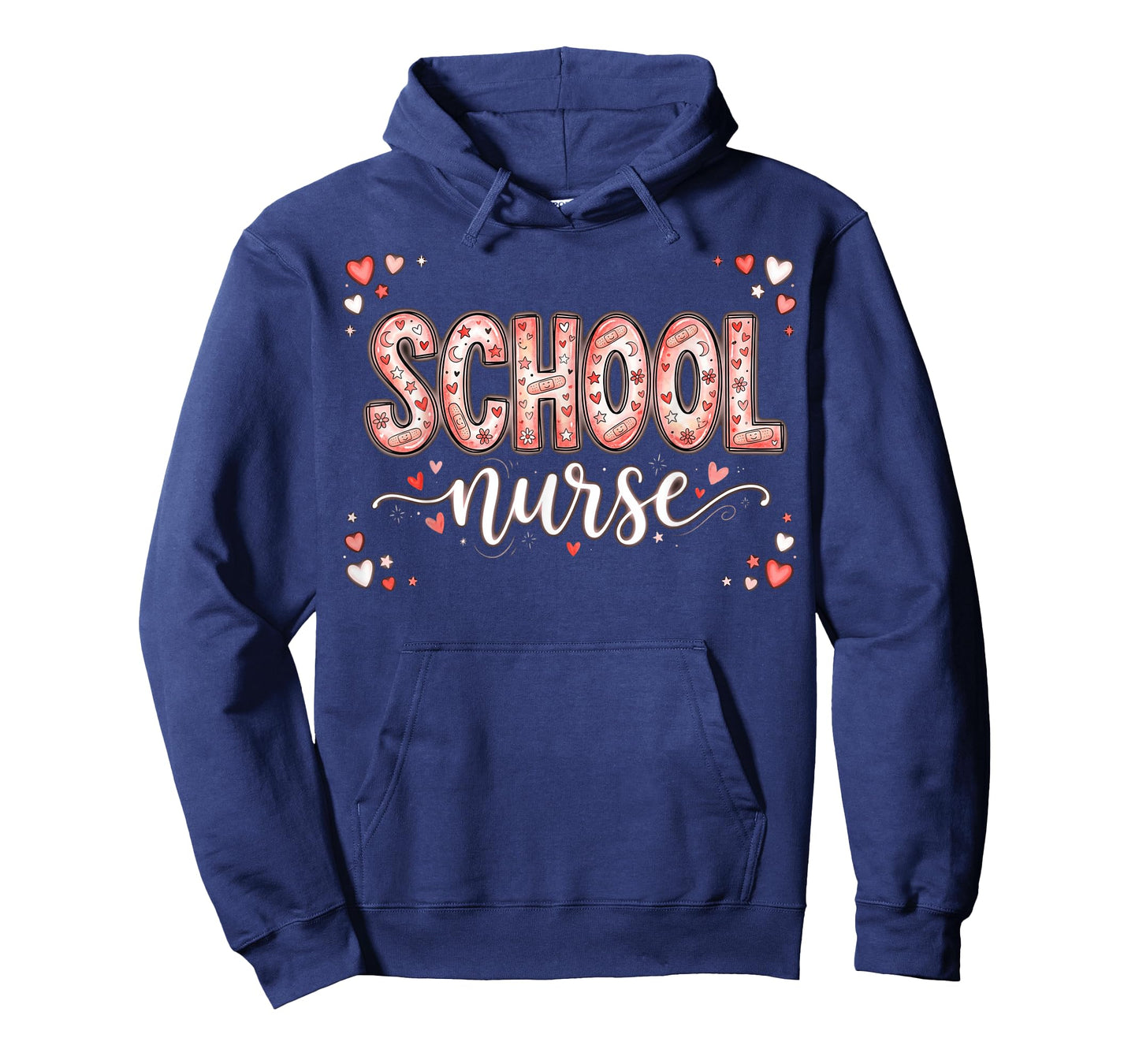 Hearts School Nurse Medical Assistant Valentines Nurses T-Shirt