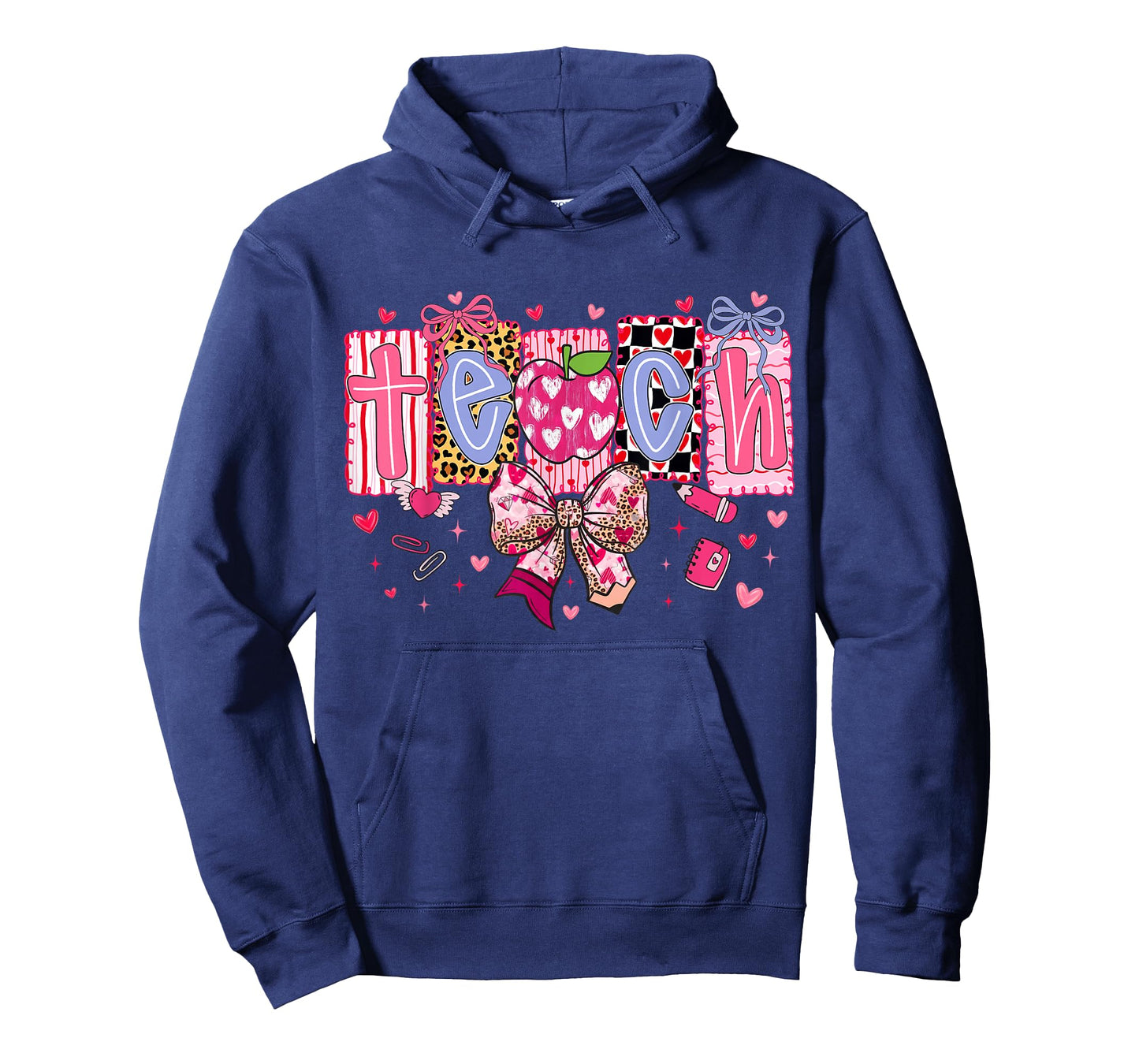 Teacher Valentines Day Bow Teacher Heart T-Shirt