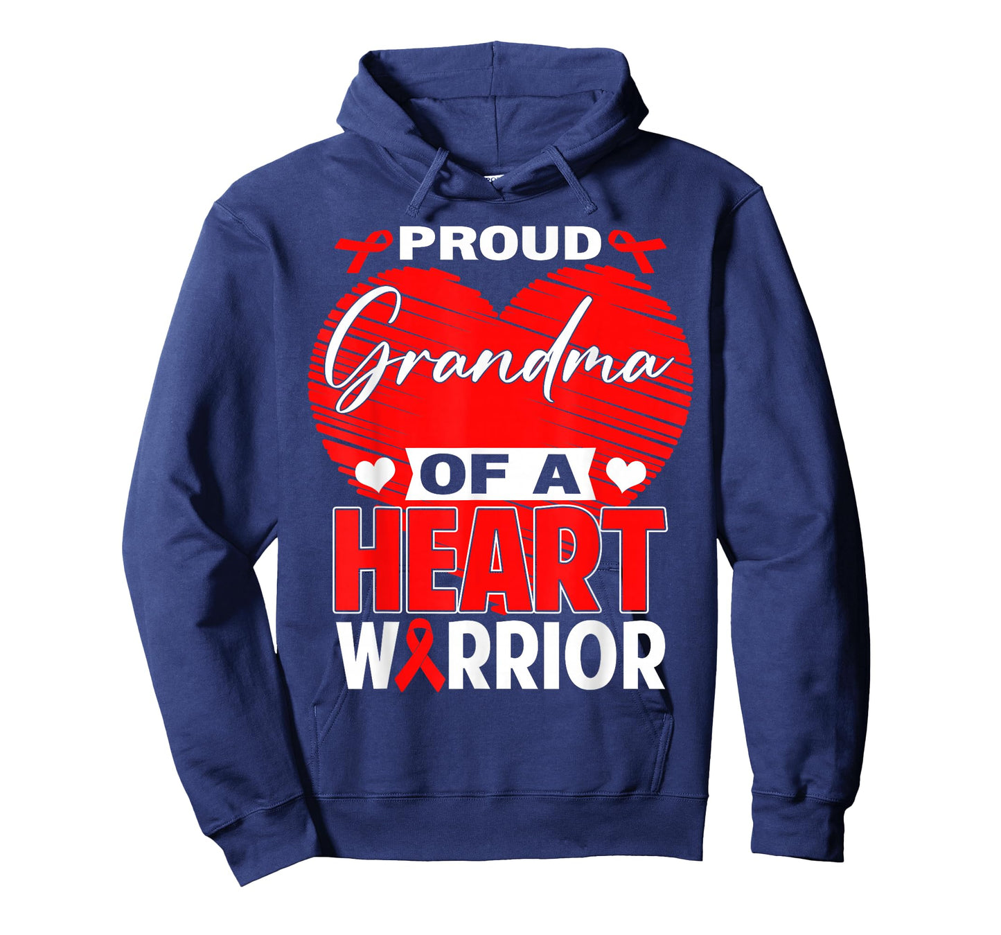Proud Grandma of Heart Warrior Heart Disease Awareness T-Shirt