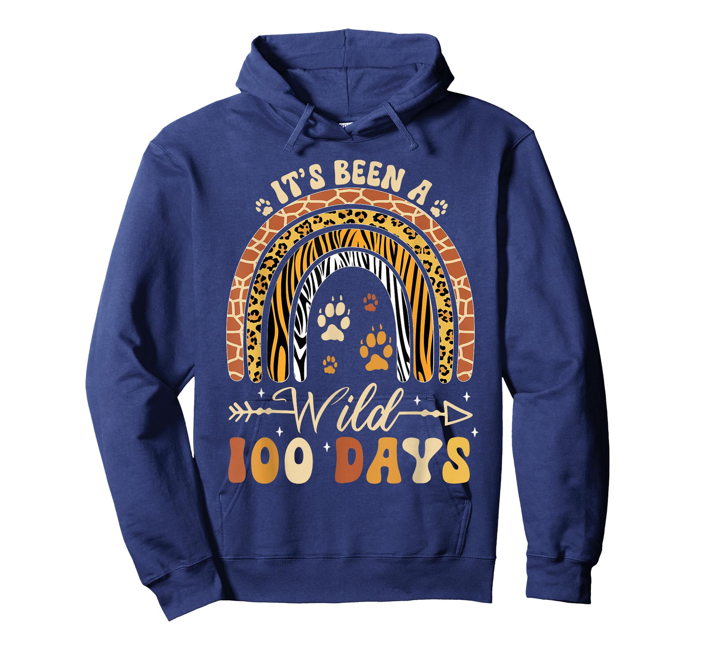 100 Days of School Wild Rainbow 100th Day of School Kids T-Shirt