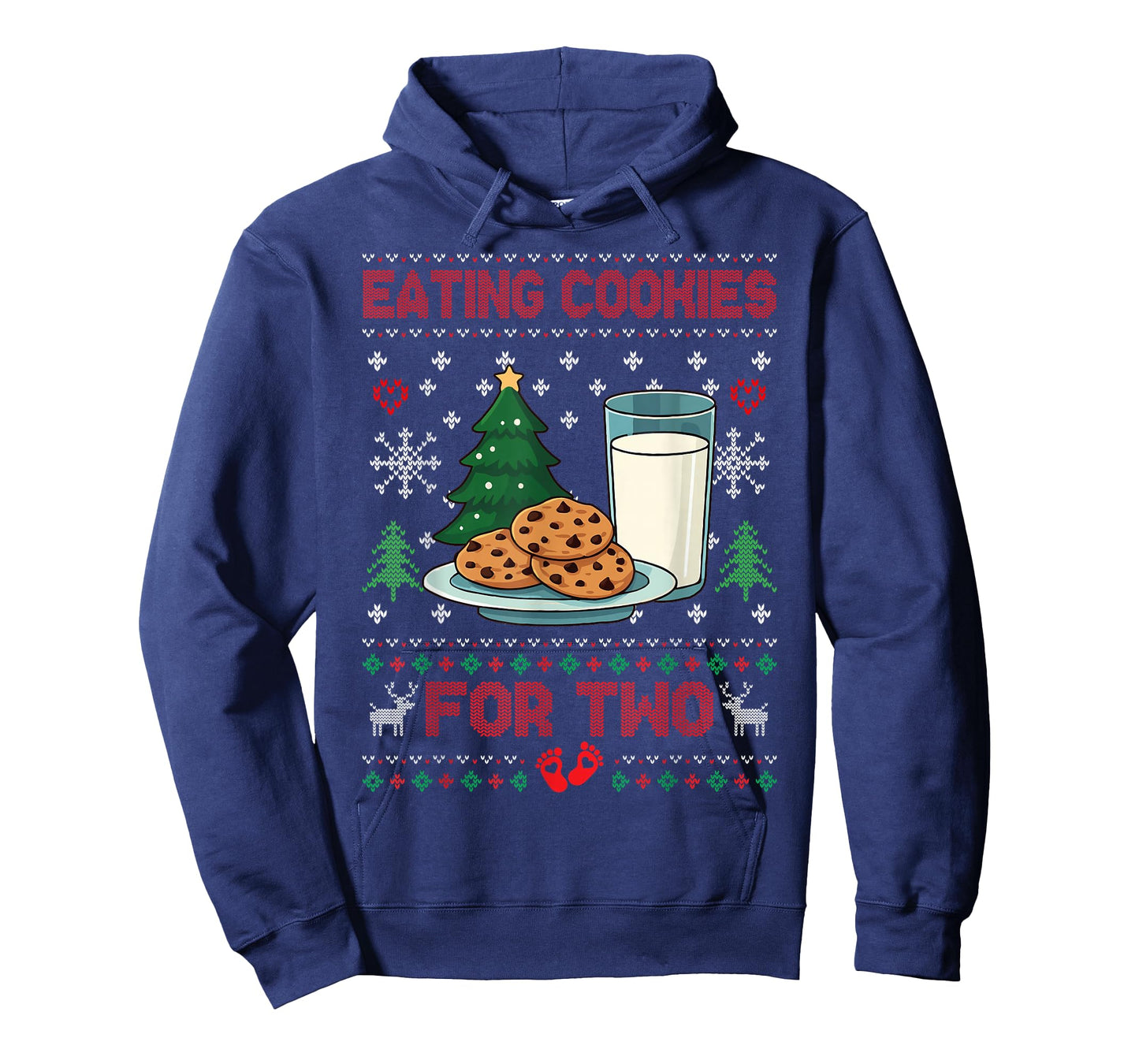 Pregnancy New Mom Baby Pregnant Christmas Couples Sweater T-Shirt
